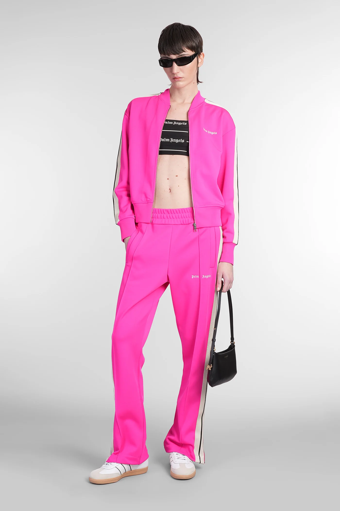 Pants in fuxia polyester - Image 2