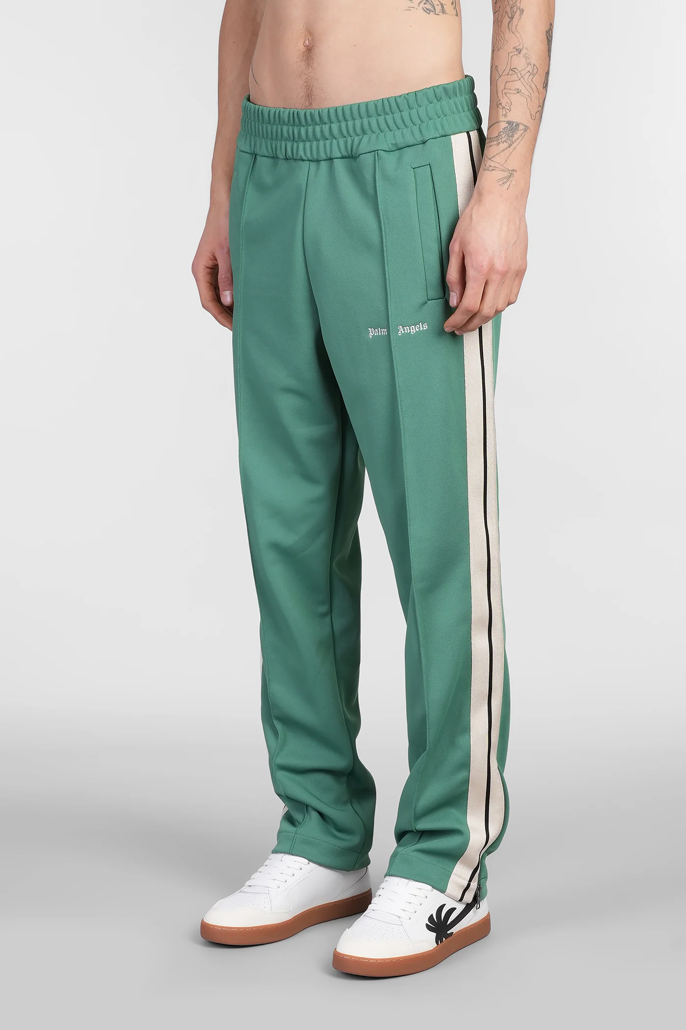 Pants in green polyester - Image 4