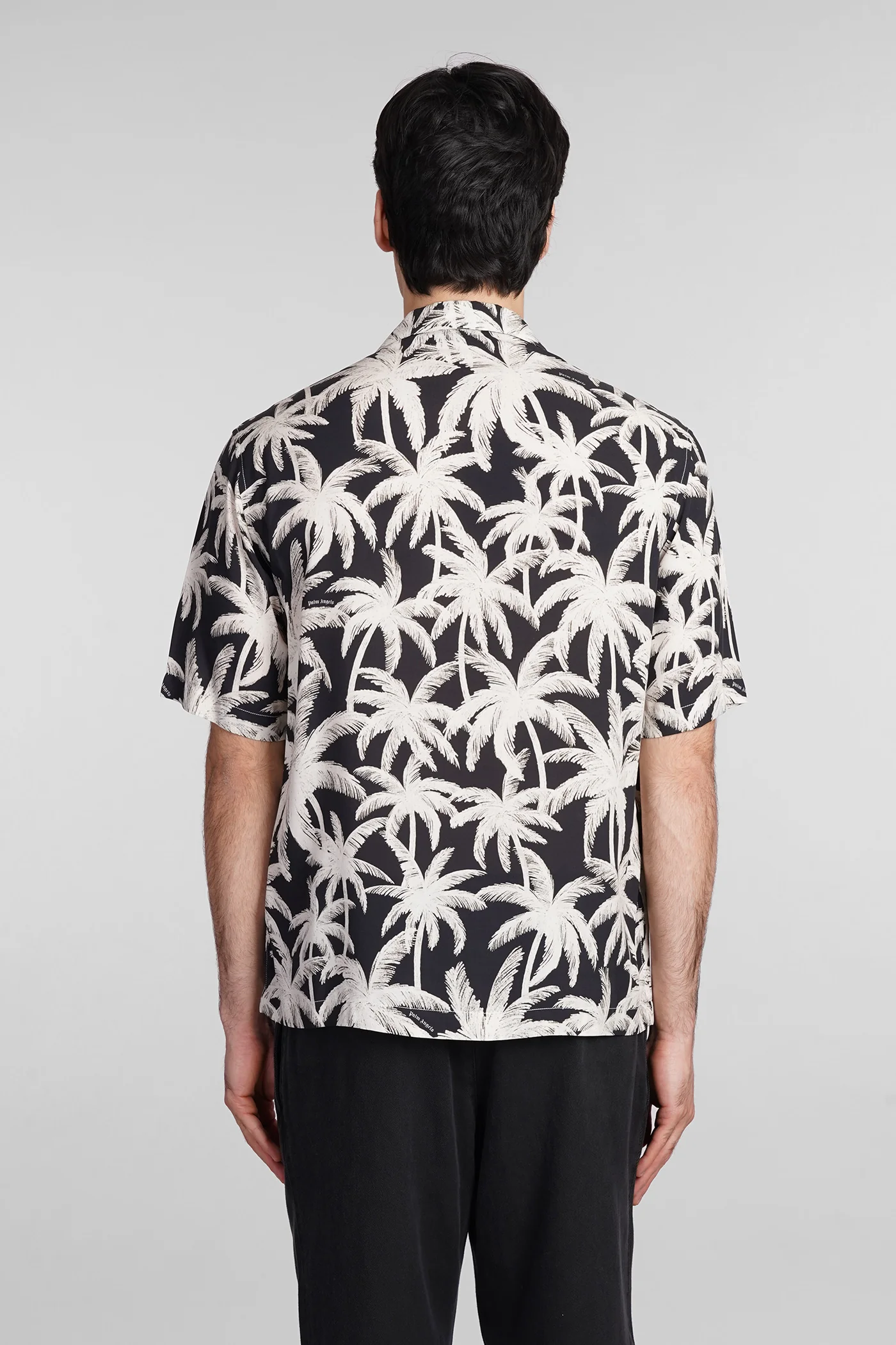 Shirt in black viscose - Image 3