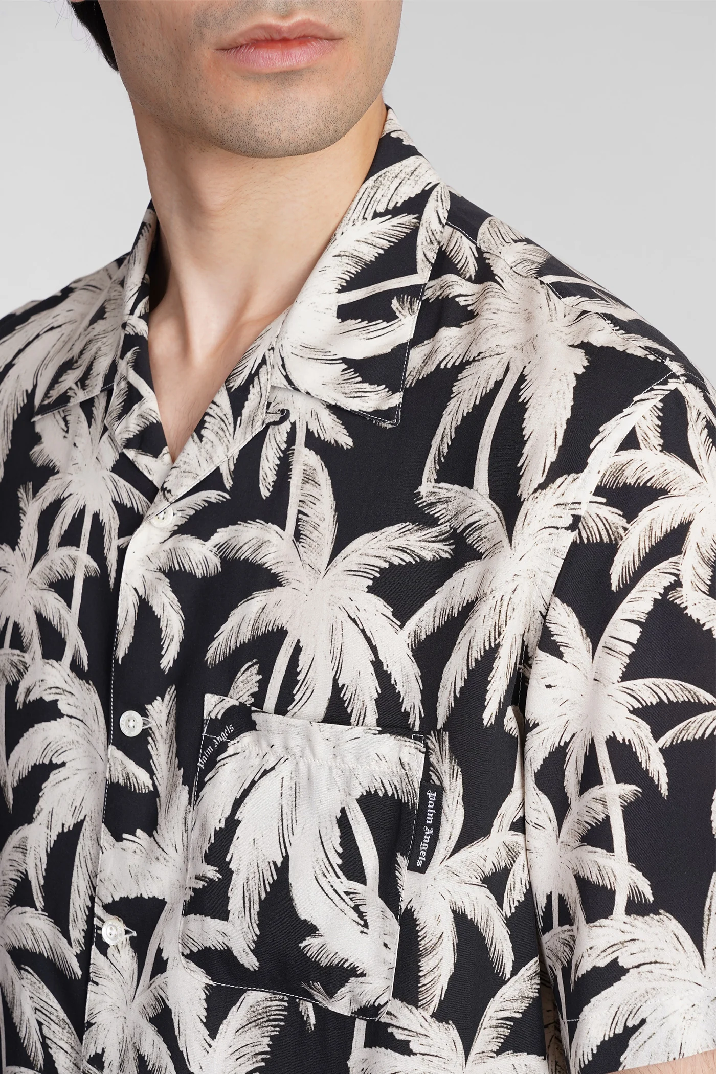 Shirt in black viscose - Image 5