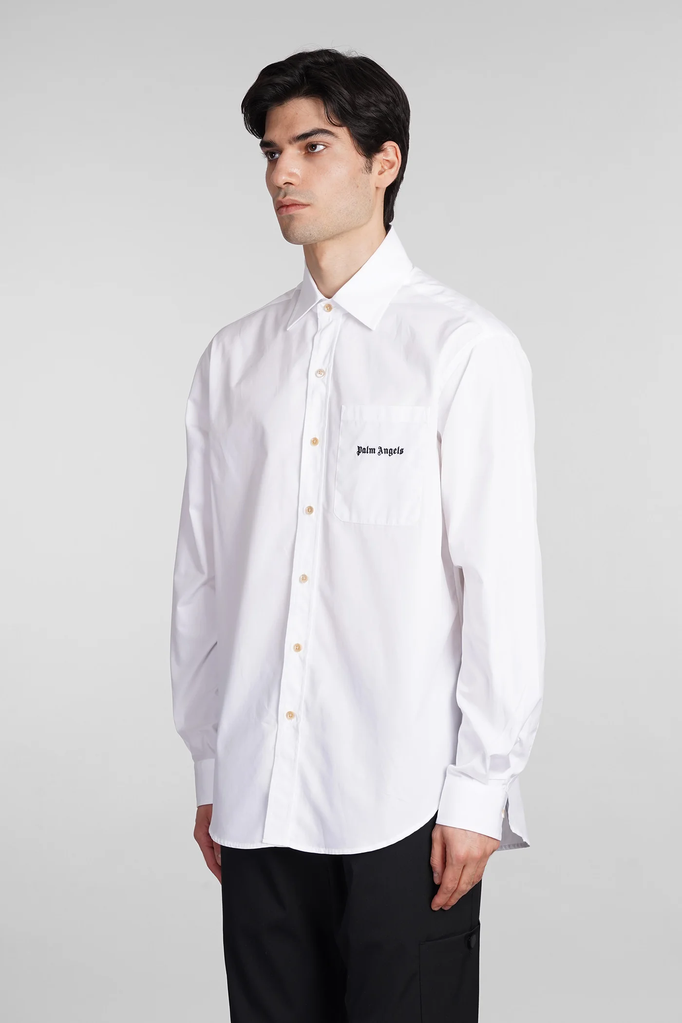 Shirt in white cotton - Image 4