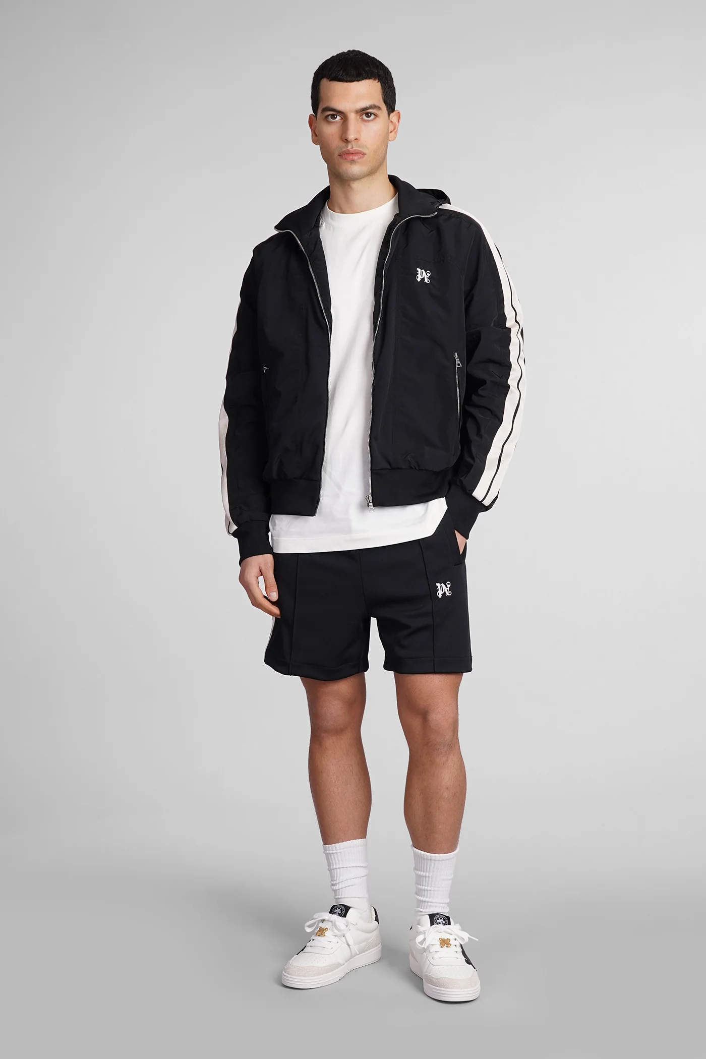 Shorts in black polyester - Image 2