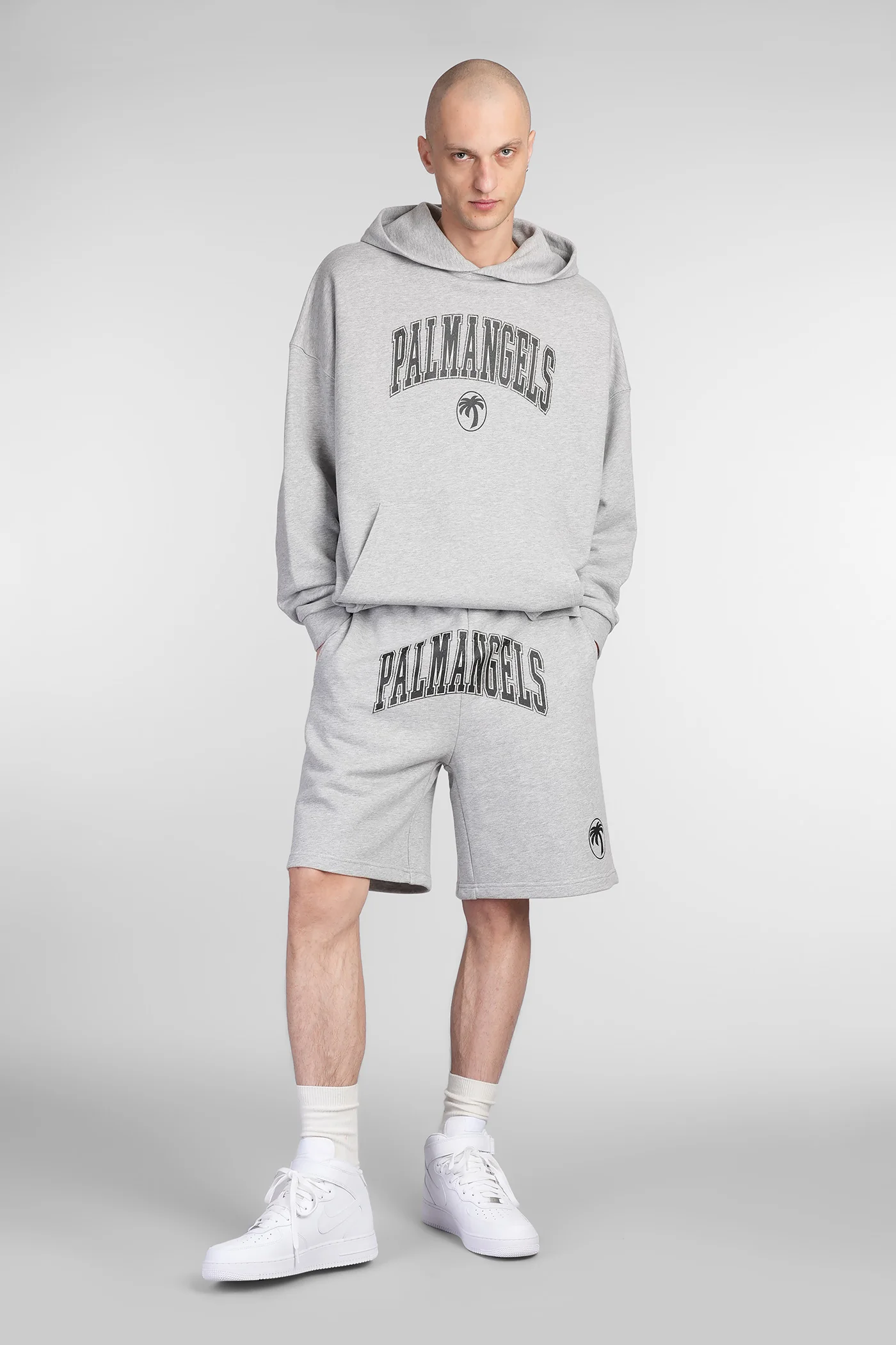Shorts in grey cotton - Image 2