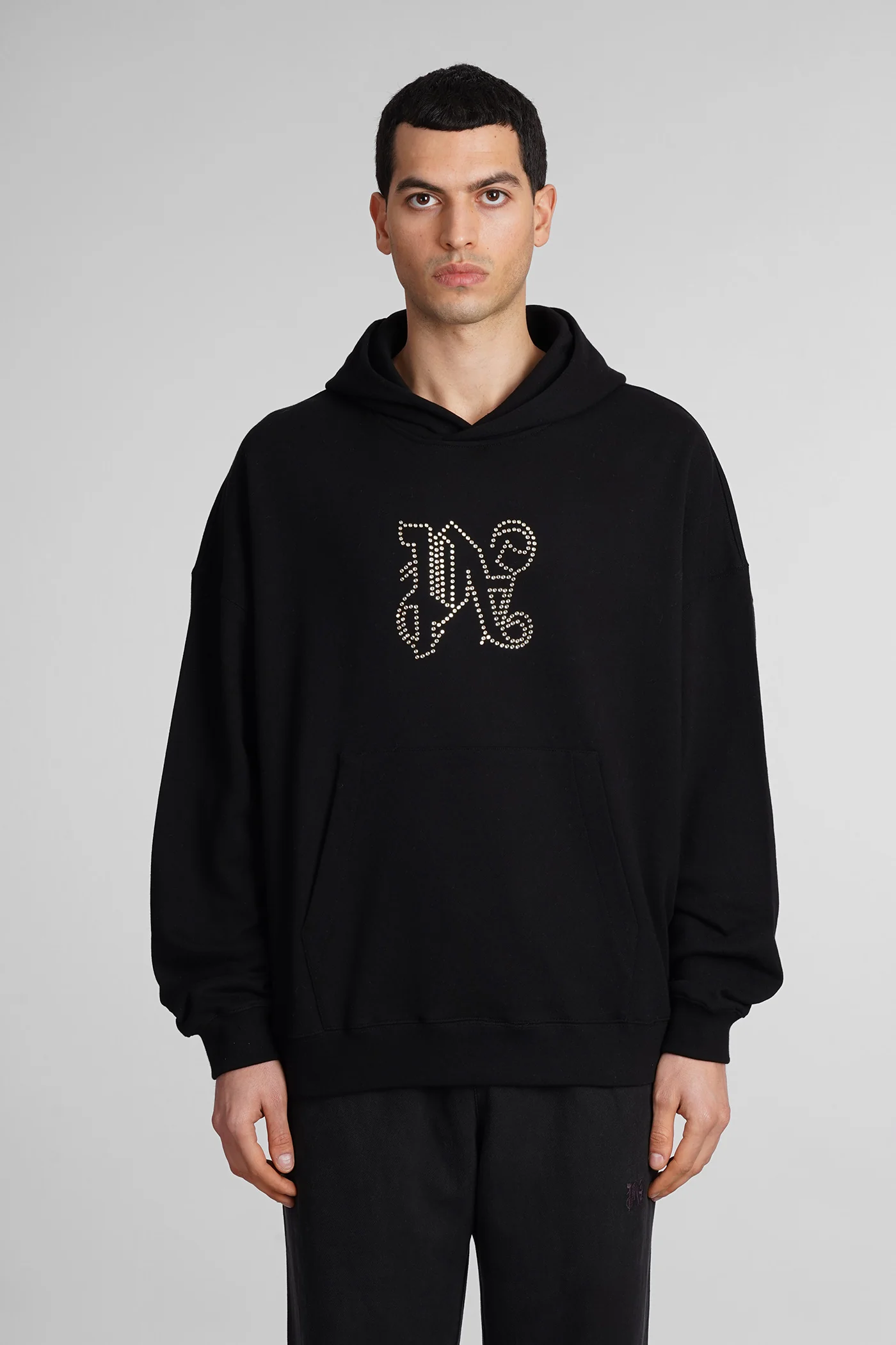Sweatshirt in black cotton