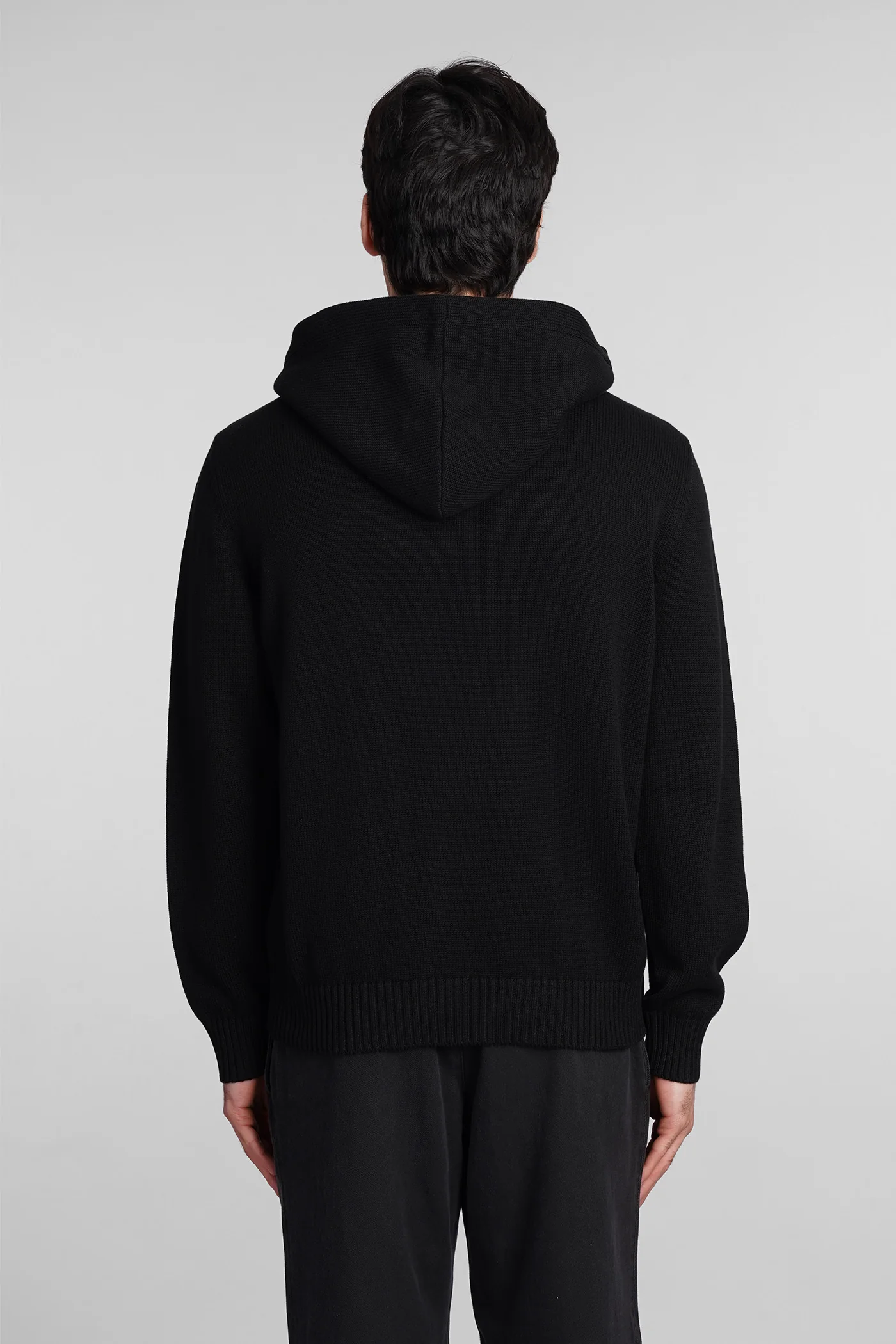 Sweatshirt in black cotton - Image 3