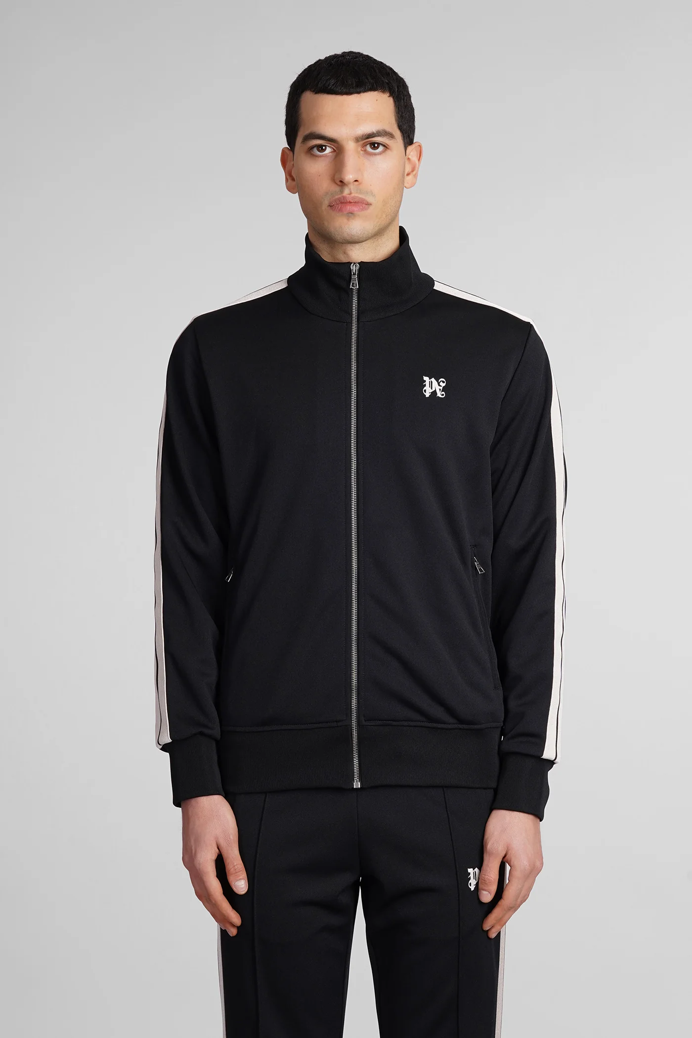 Sweatshirt in black polyester