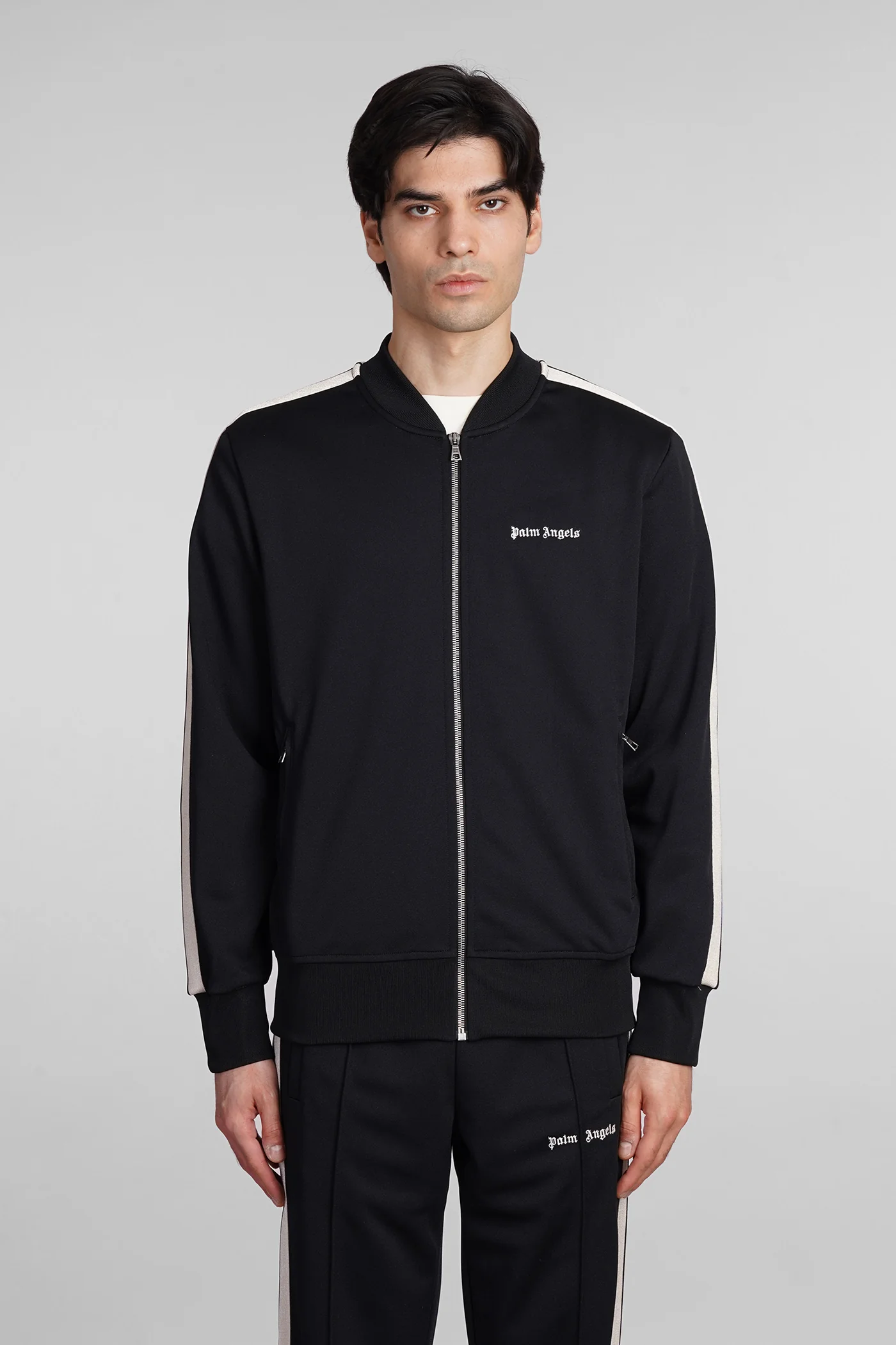 Sweatshirt in black polyester