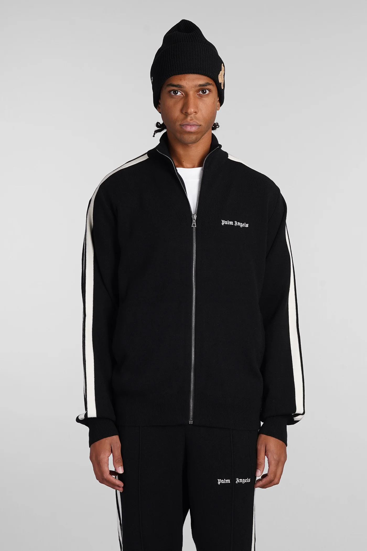 Sweatshirt in black wool