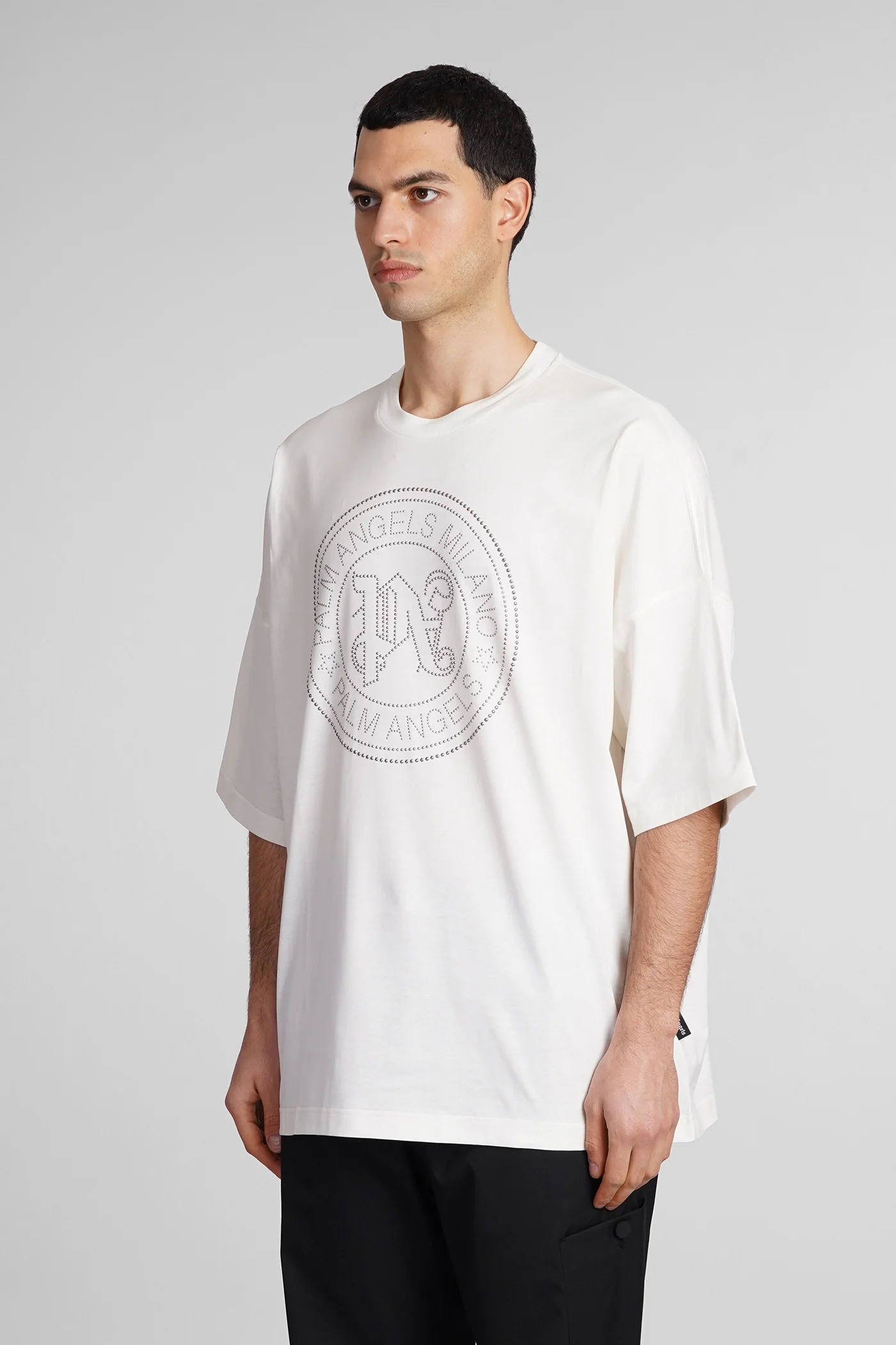 T-Shirt in beige cotton - Image 4