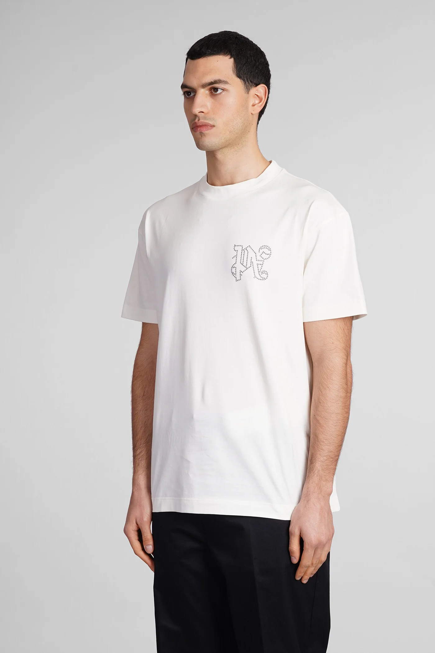 T-Shirt in beige cotton - Image 4