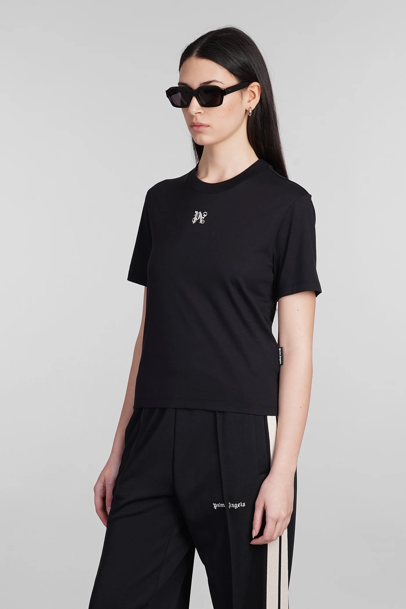 T-Shirt in black cotton - Image 4
