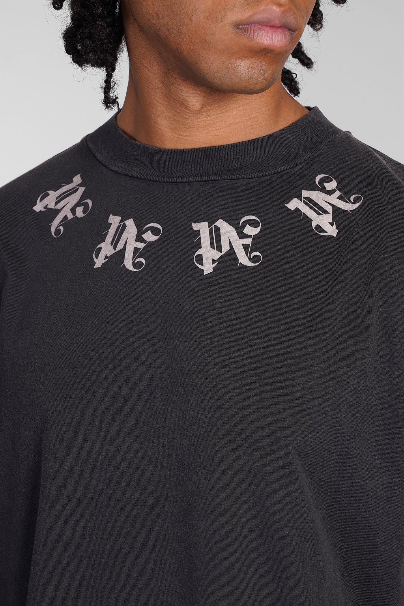 T-Shirt in black cotton - Image 5