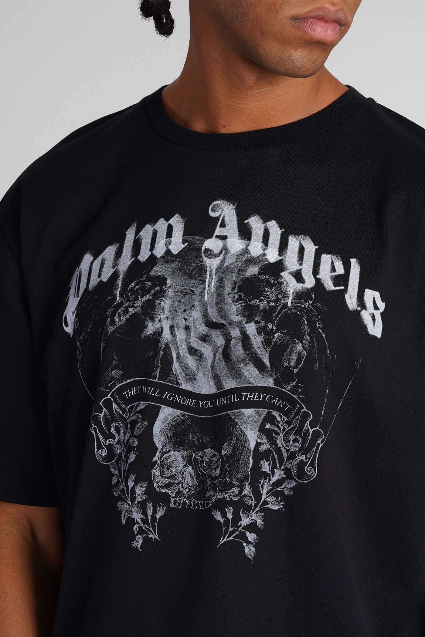 T-Shirt in black cotton - Image 5