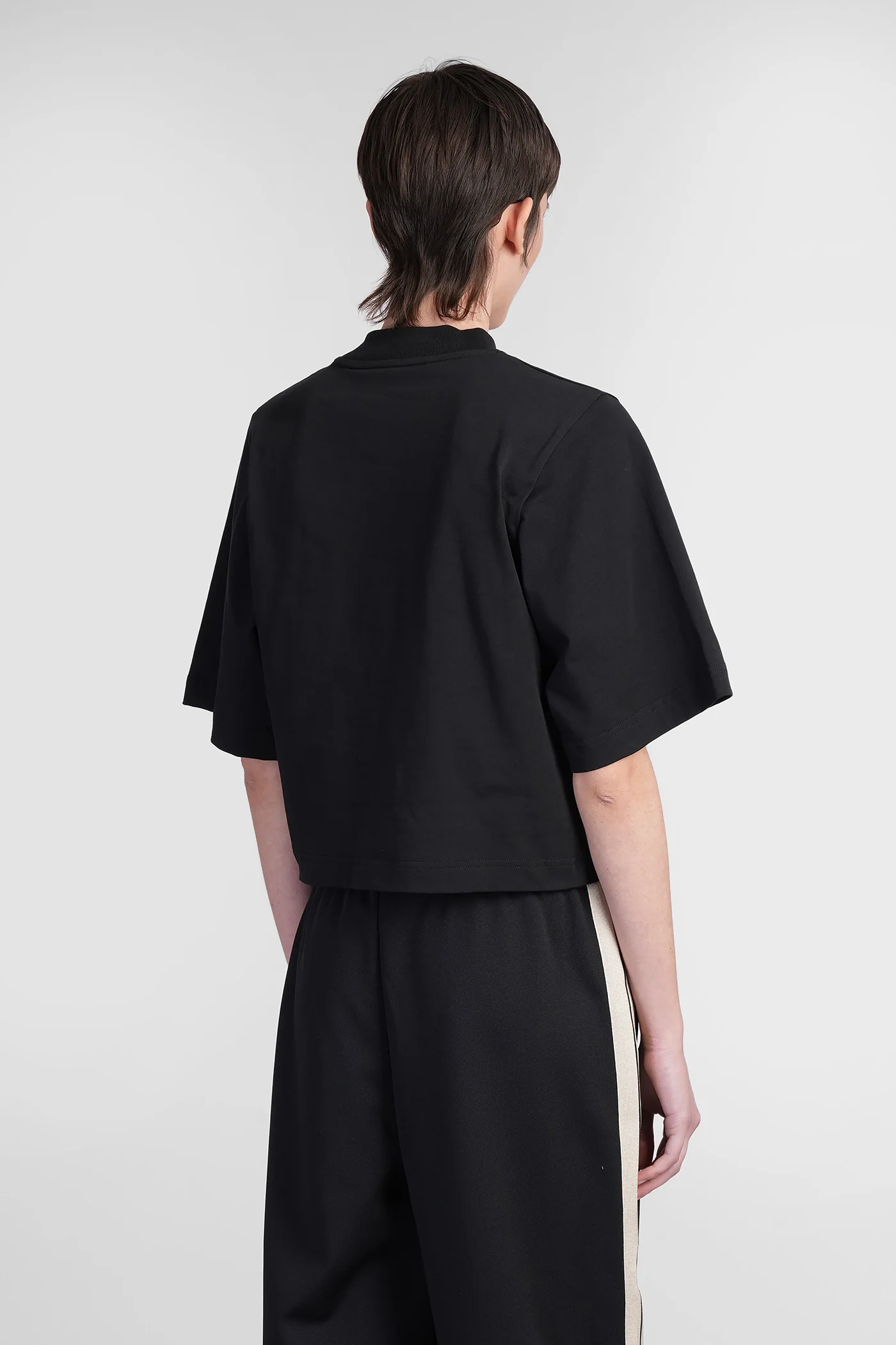 T-Shirt in black cotton - Image 3
