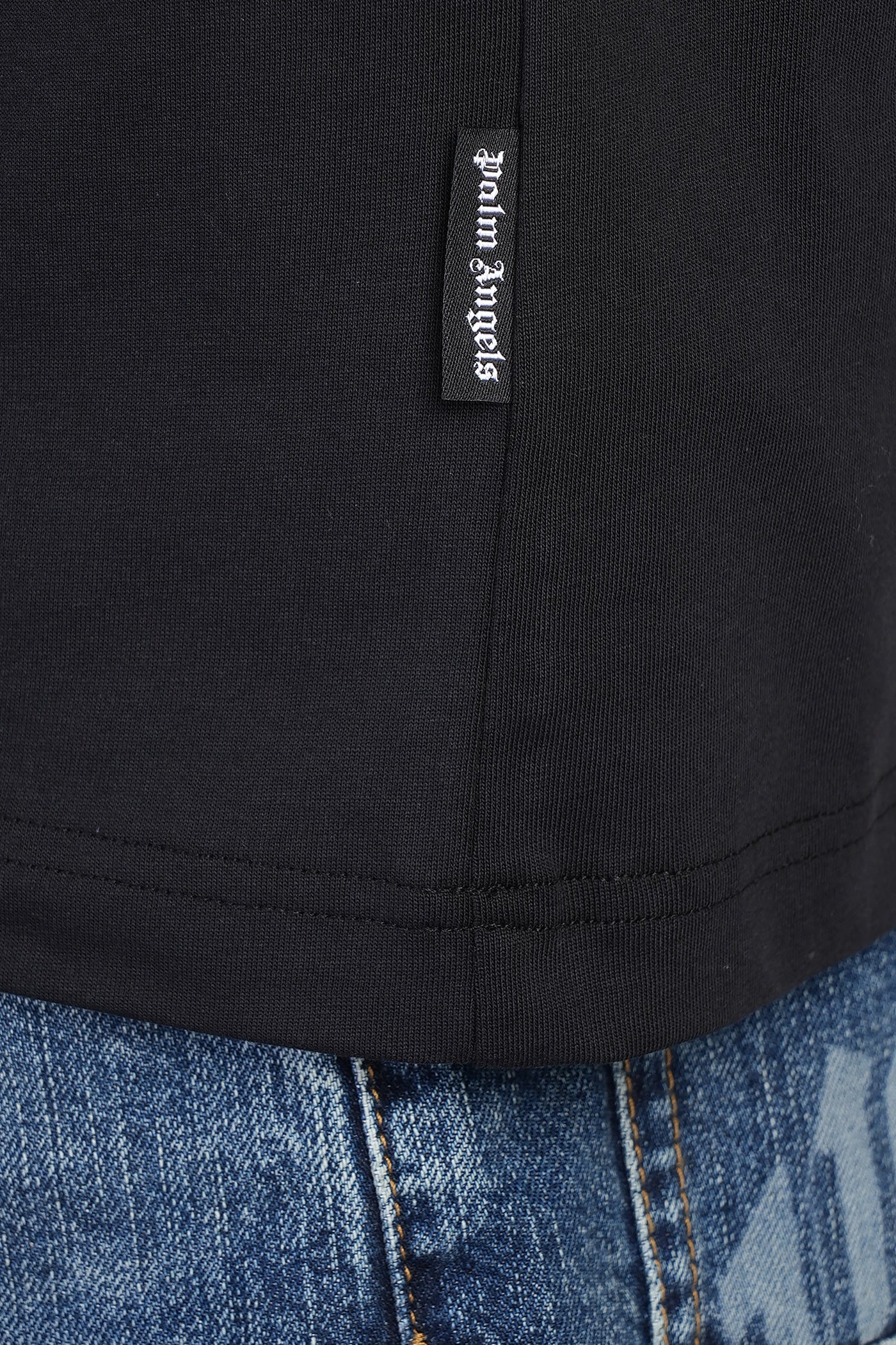 T-Shirt in black cotton - Image 5