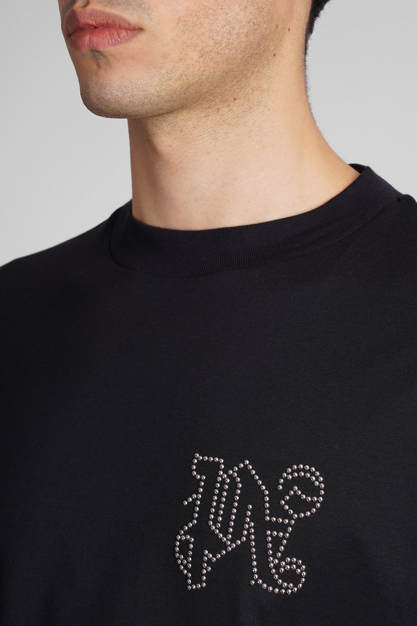 T-Shirt in black cotton - Image 5