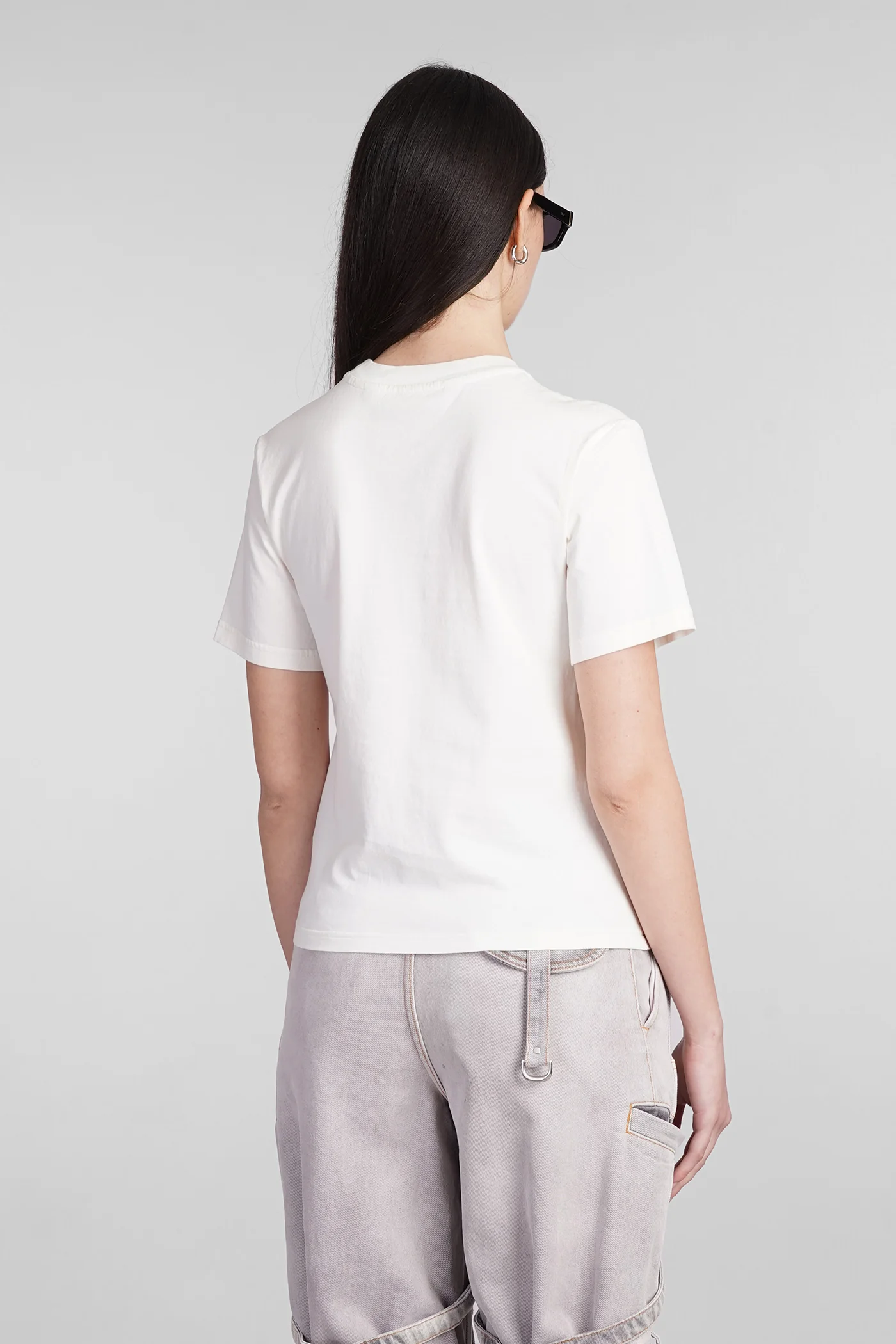 T-Shirt in white cotton - Image 3