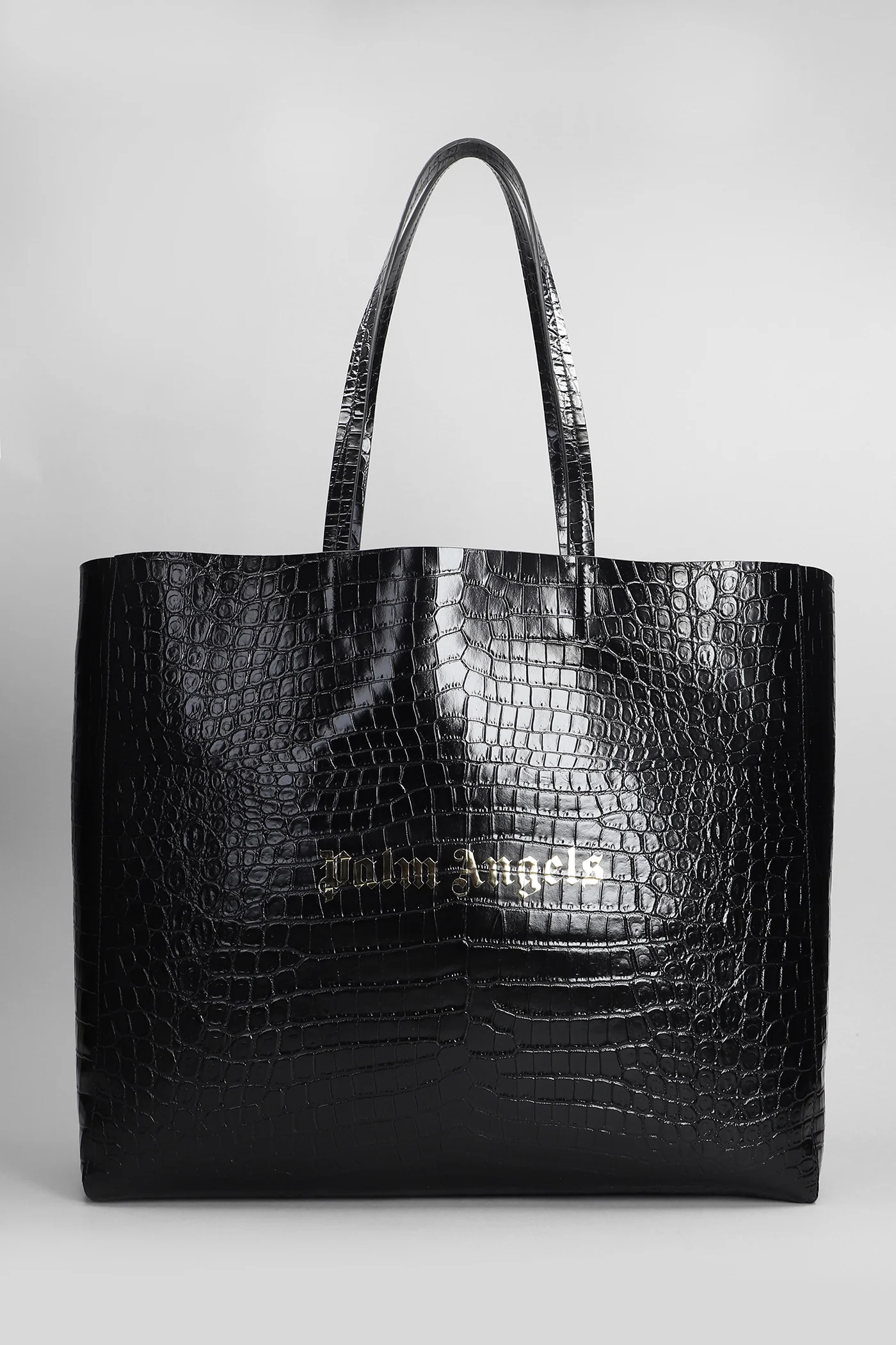 Tote in black leather