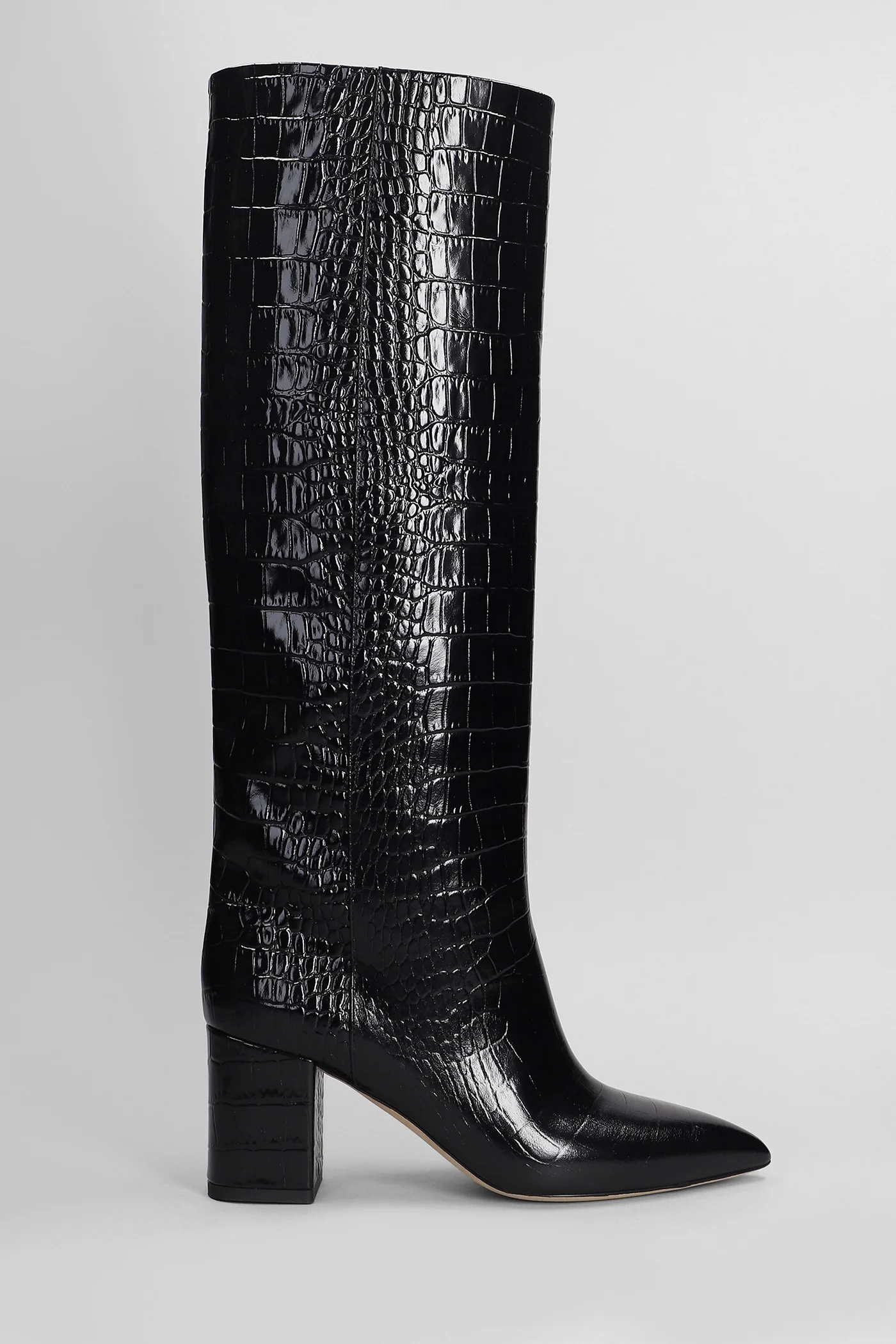 Anja Boot 70 High heels boots in black leather