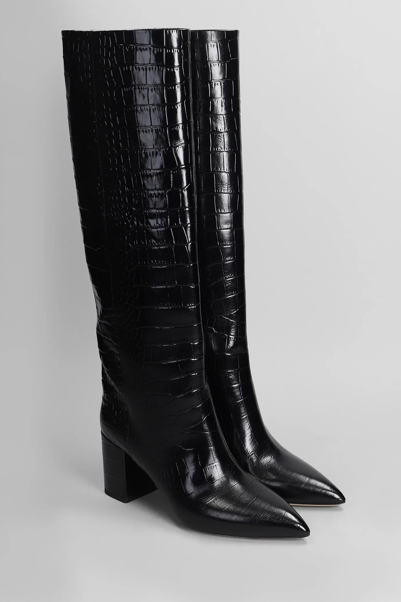 Anja Boot 70 High heels boots in black leather - Image 2