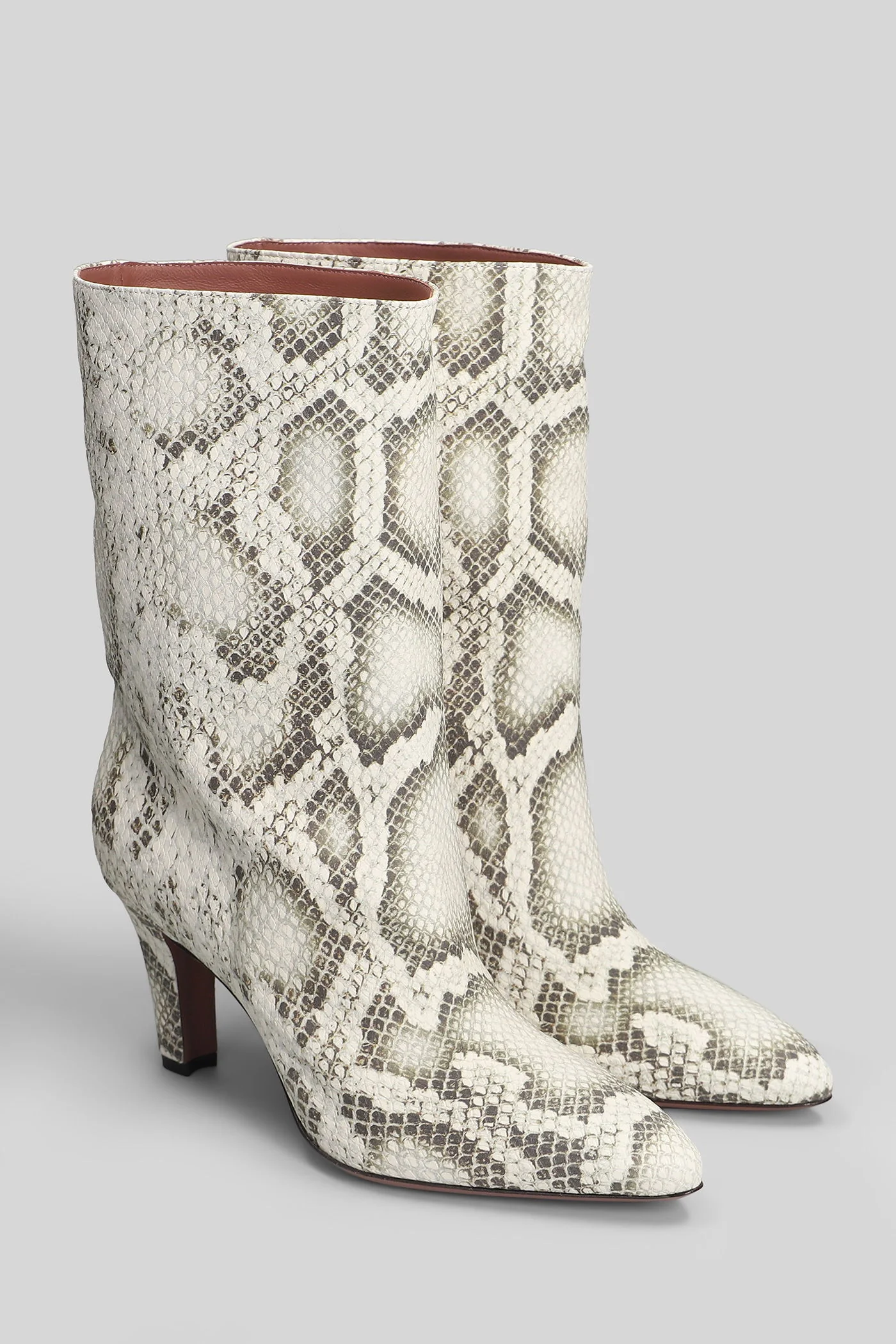 Elsa ankle boot 75 High heels Ankle boots in beige leather - Image 2