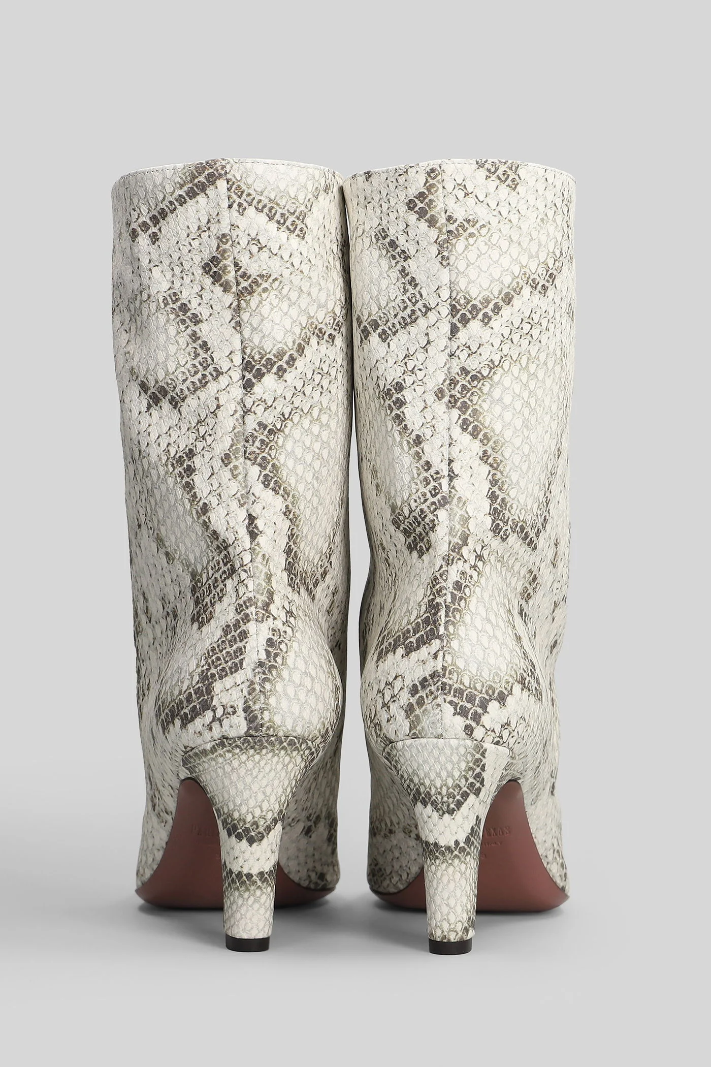 Elsa ankle boot 75 High heels Ankle boots in beige leather - Image 4