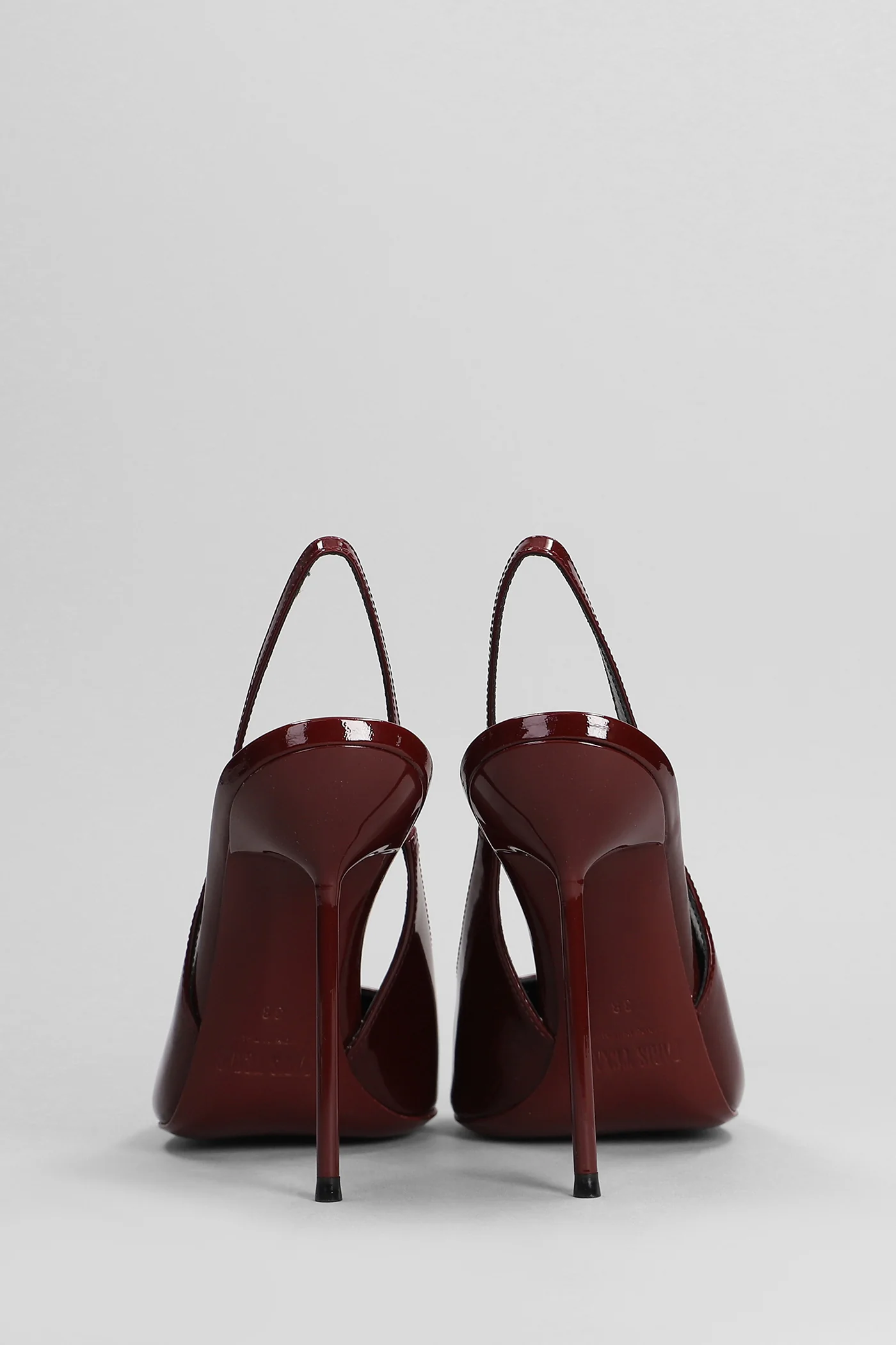 Lidia Slingback Pumps in bordeaux patent leather - Image 4