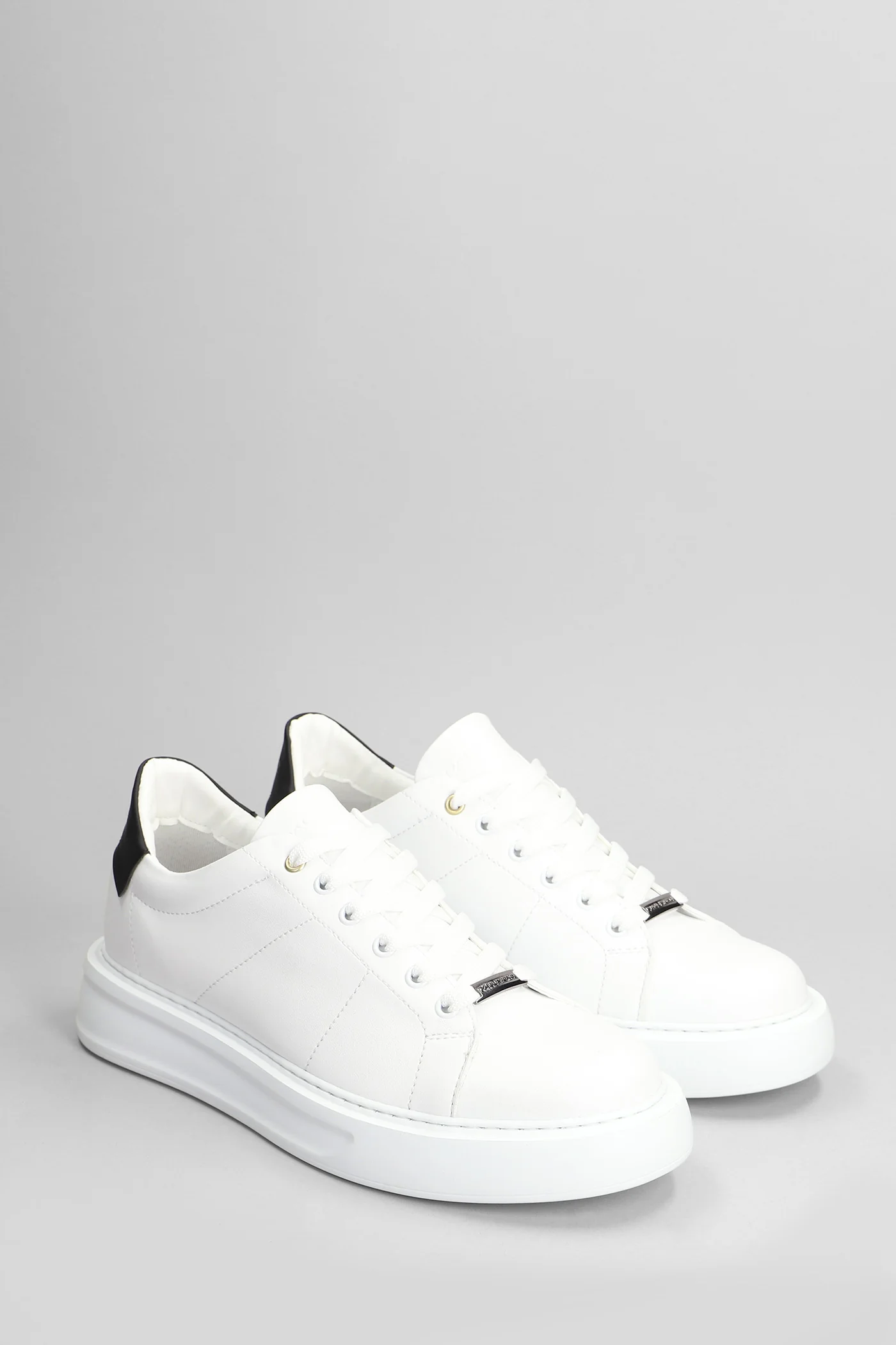 Sneakers in white leather - Image 2