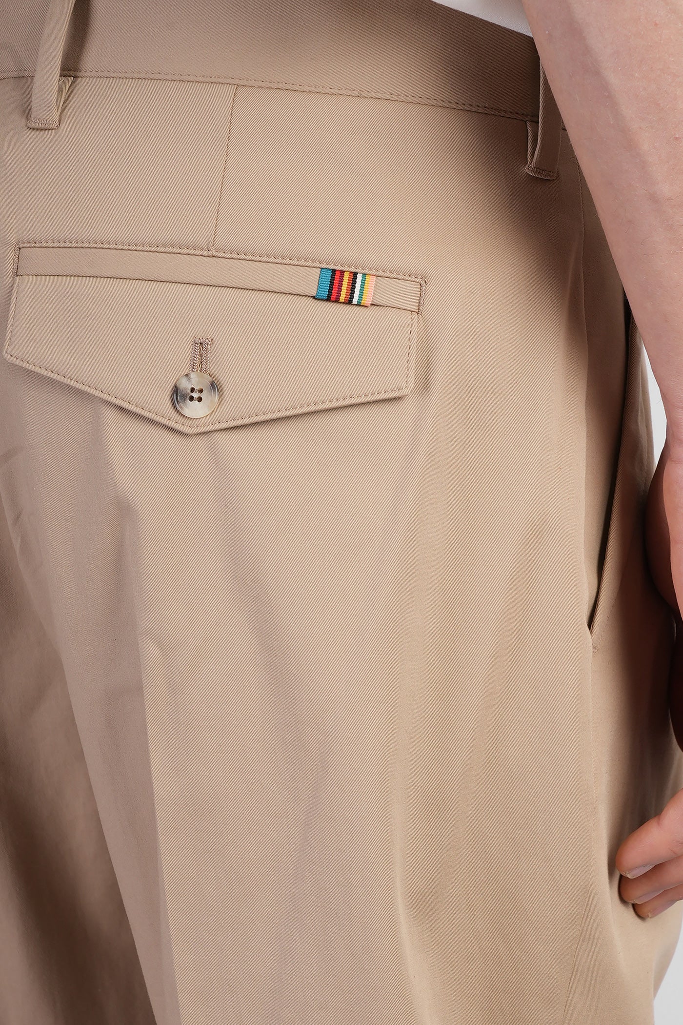 Pants in beige cotton - Image 5