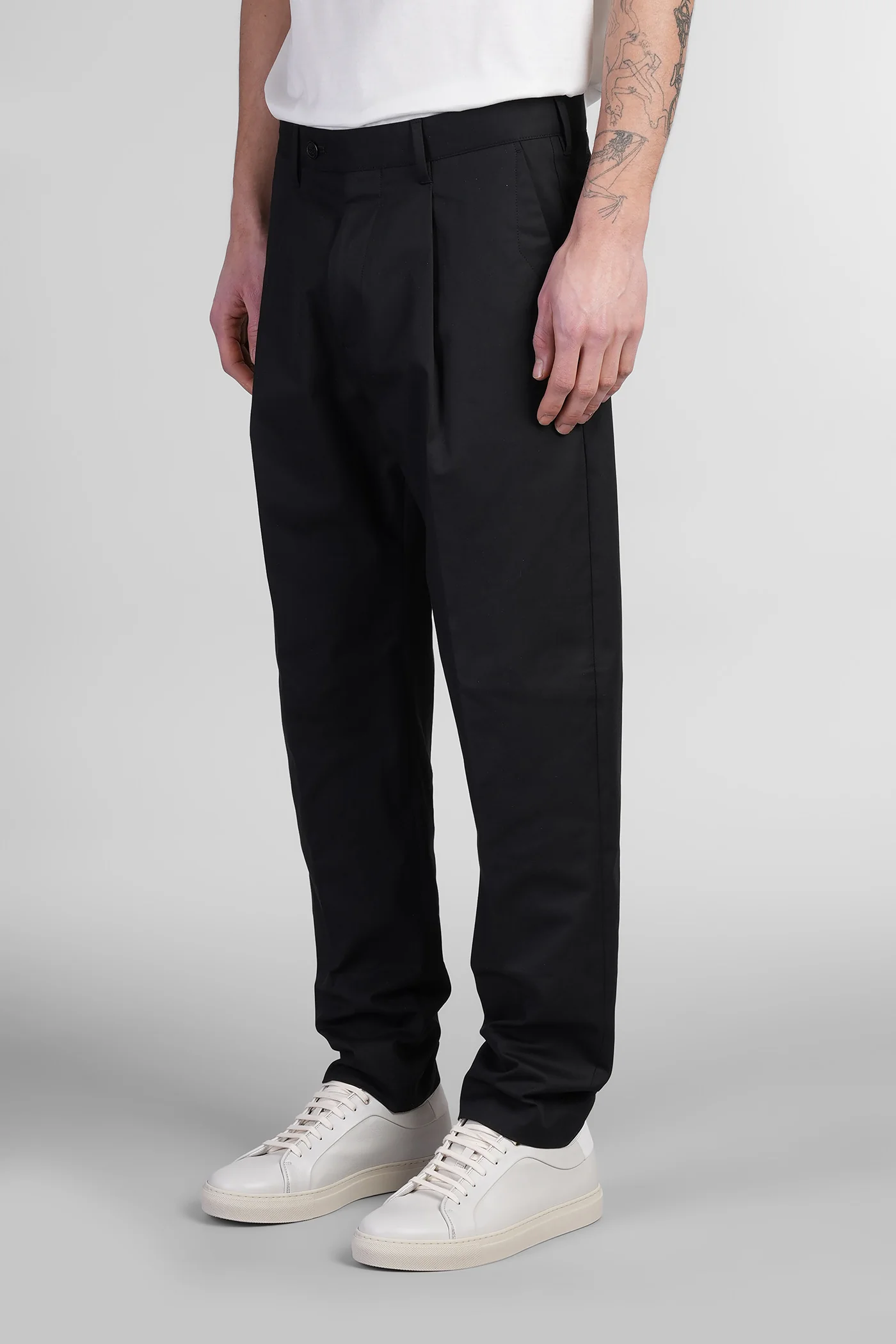 Pants in black cotton - Image 4