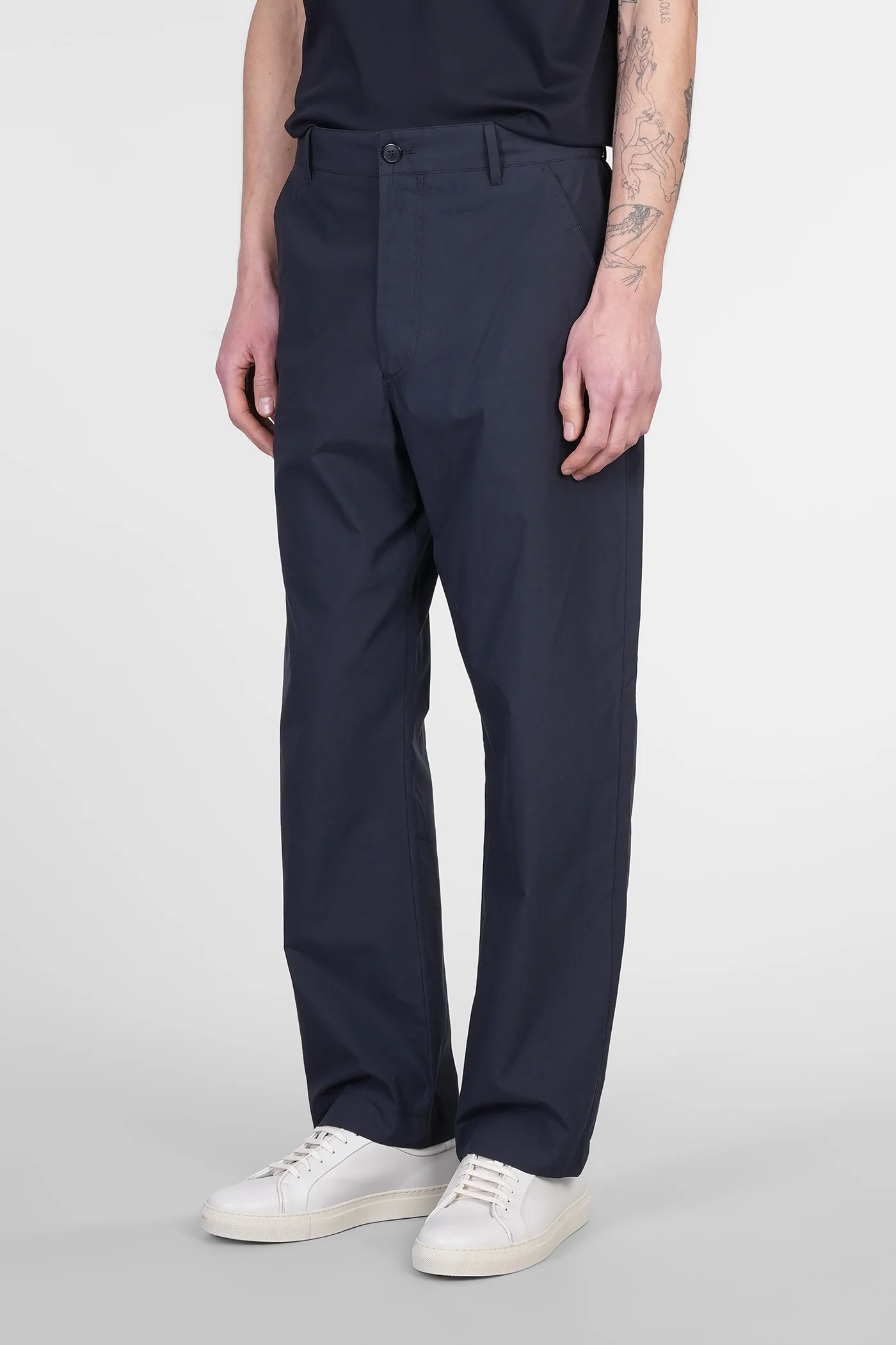 Pants in blue cotton - Image 4
