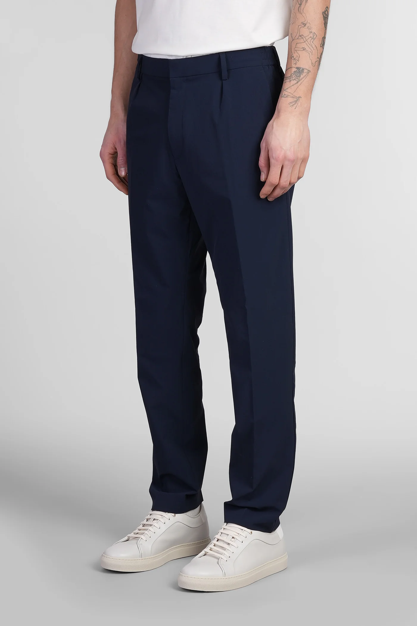 Pants in blue nylon - Image 4