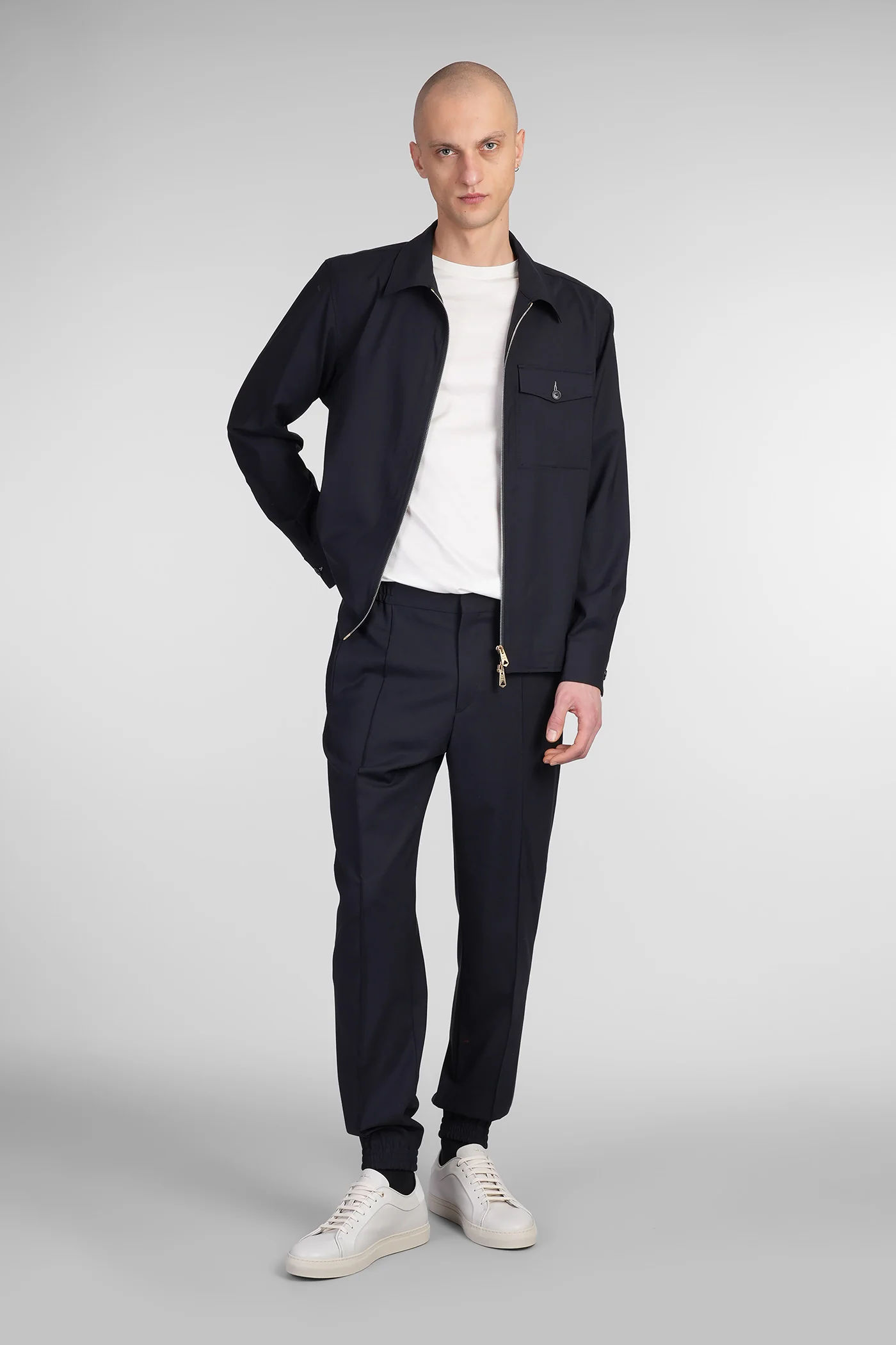 Pants in blue wool - Image 2