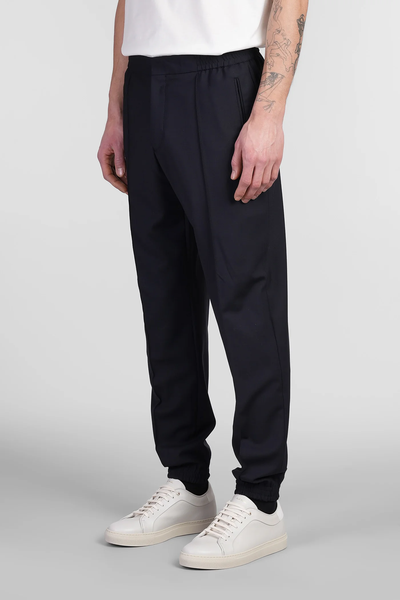 Pants in blue wool - Image 4