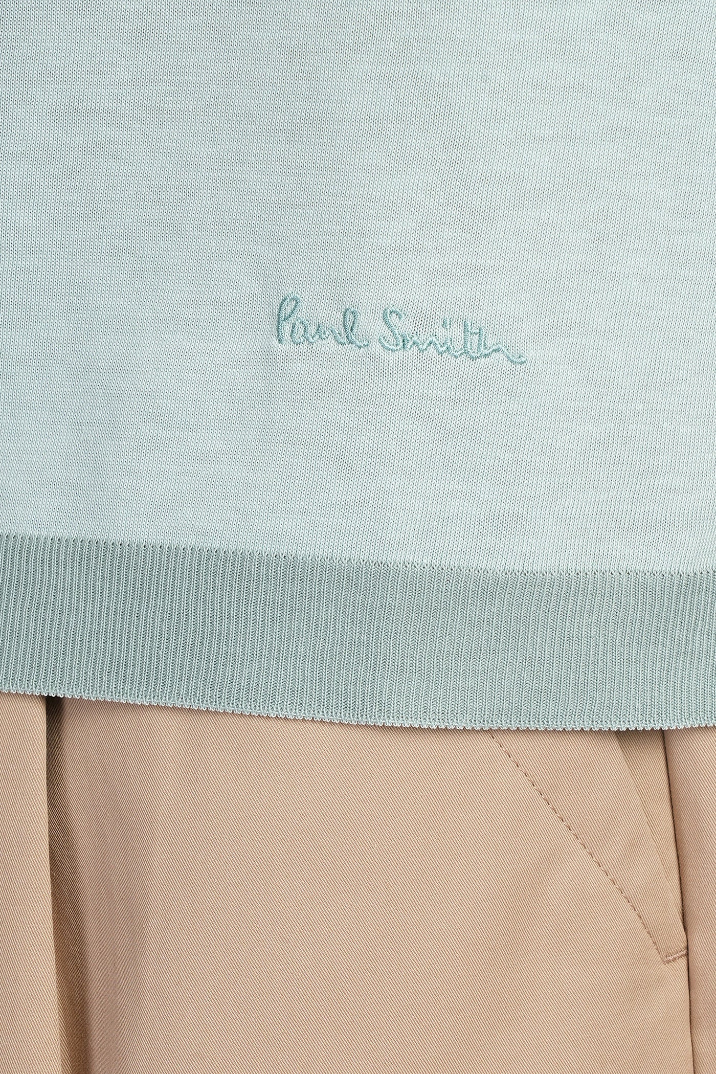 T-Shirt in green wool and polyester - Image 5