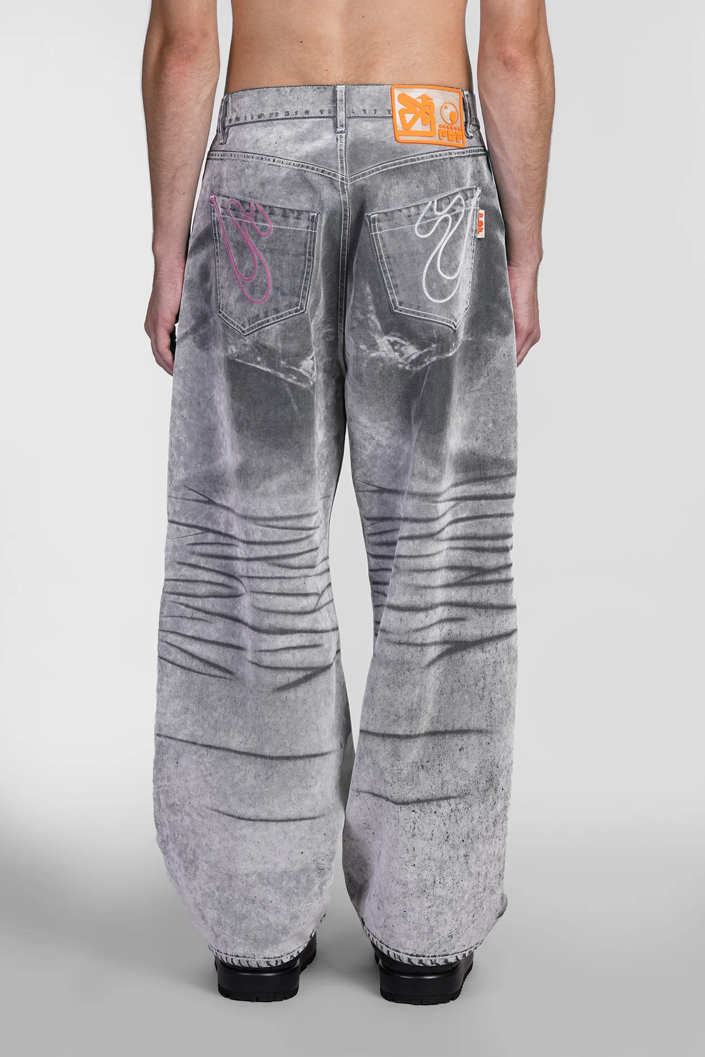 Fat angelo Pants in grey cotton - Image 2