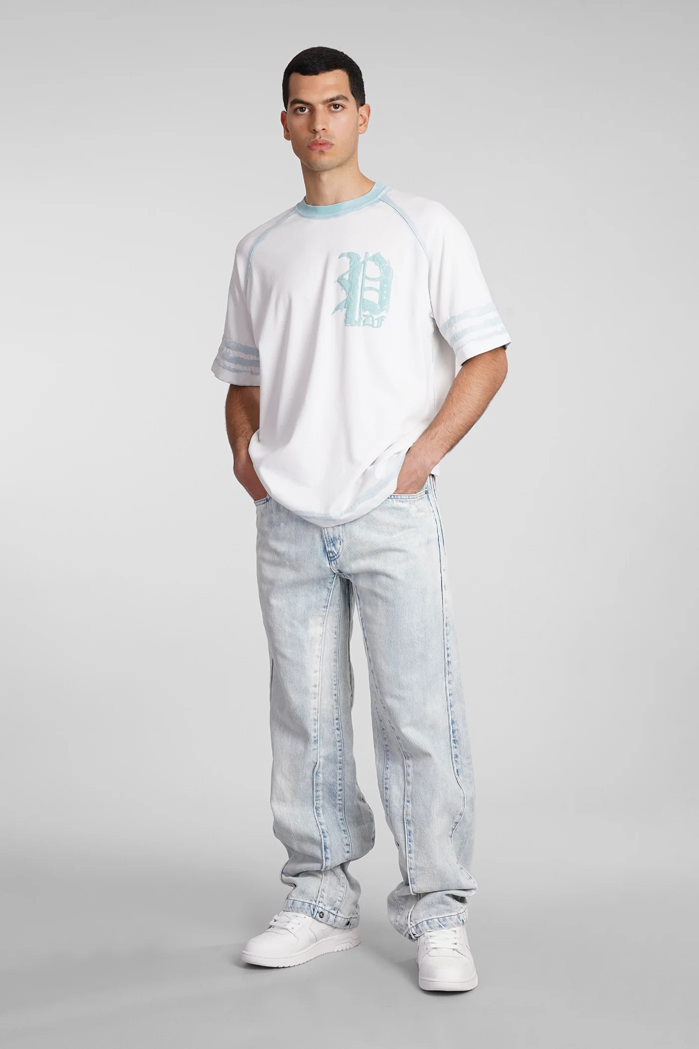T-Shirt in white cotton - Image 2