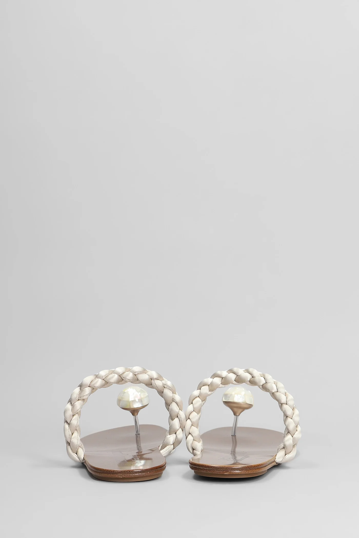 Pipa Flats in white satin - Image 4