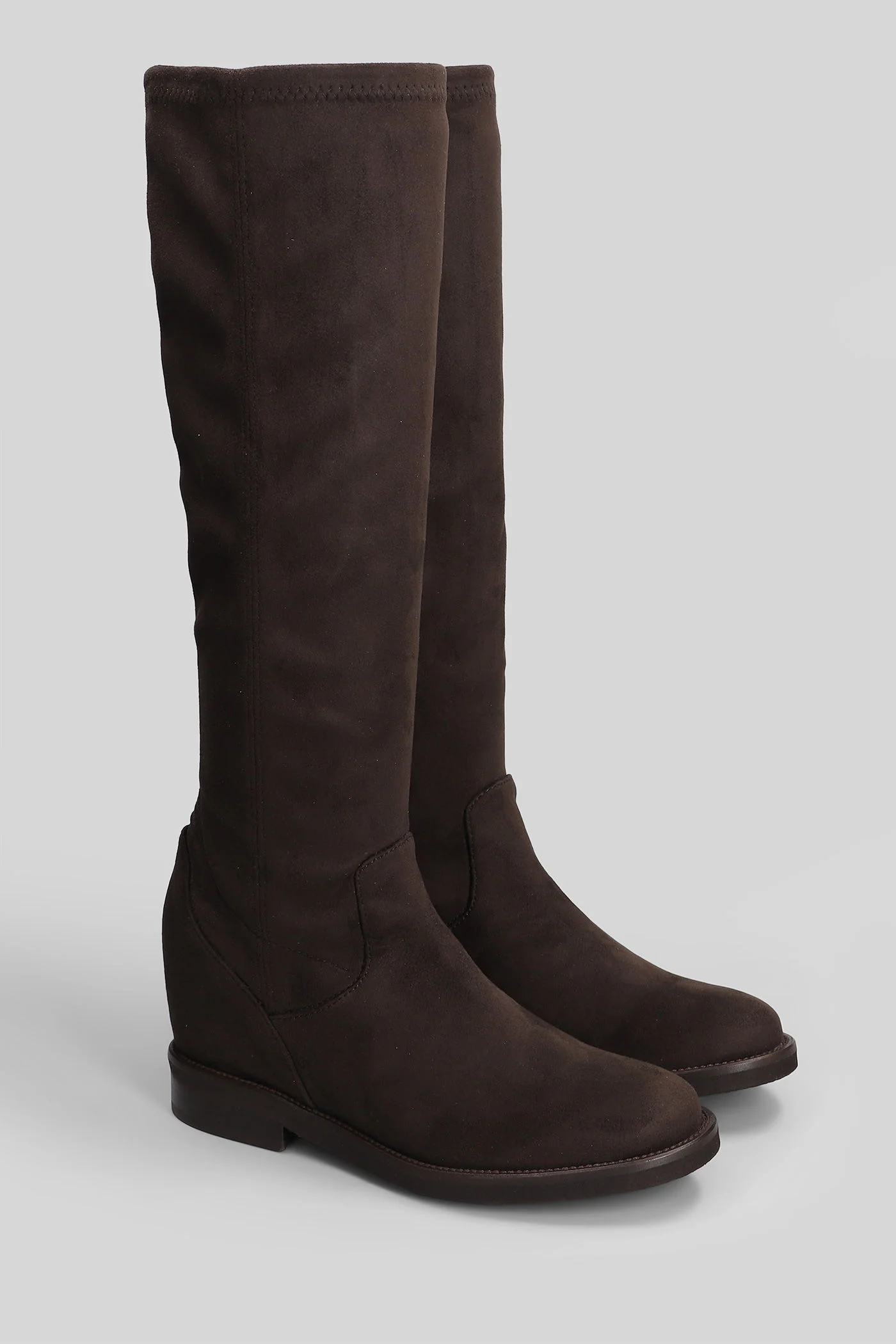 in dark brown suede - Image 17