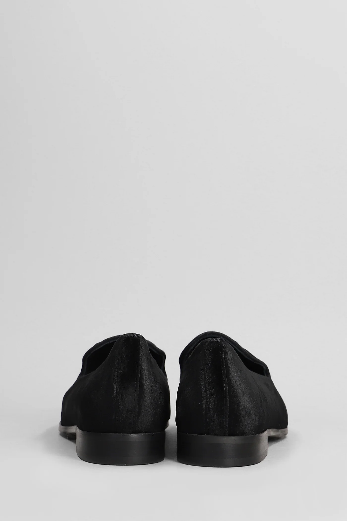 Loafers in black velvet - Image 4