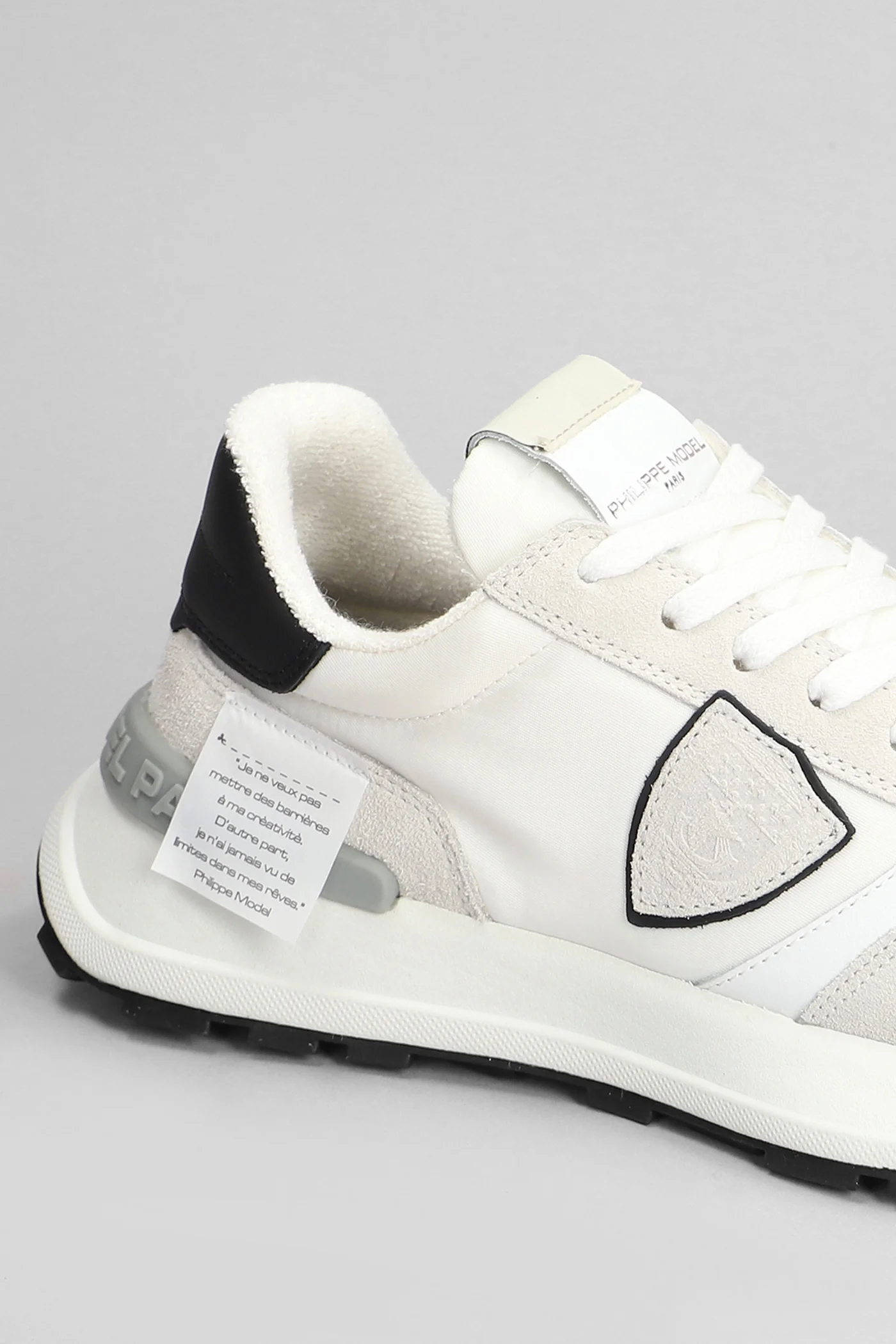 Antibes Low Sneakers in white Suede and fabric - Image 5