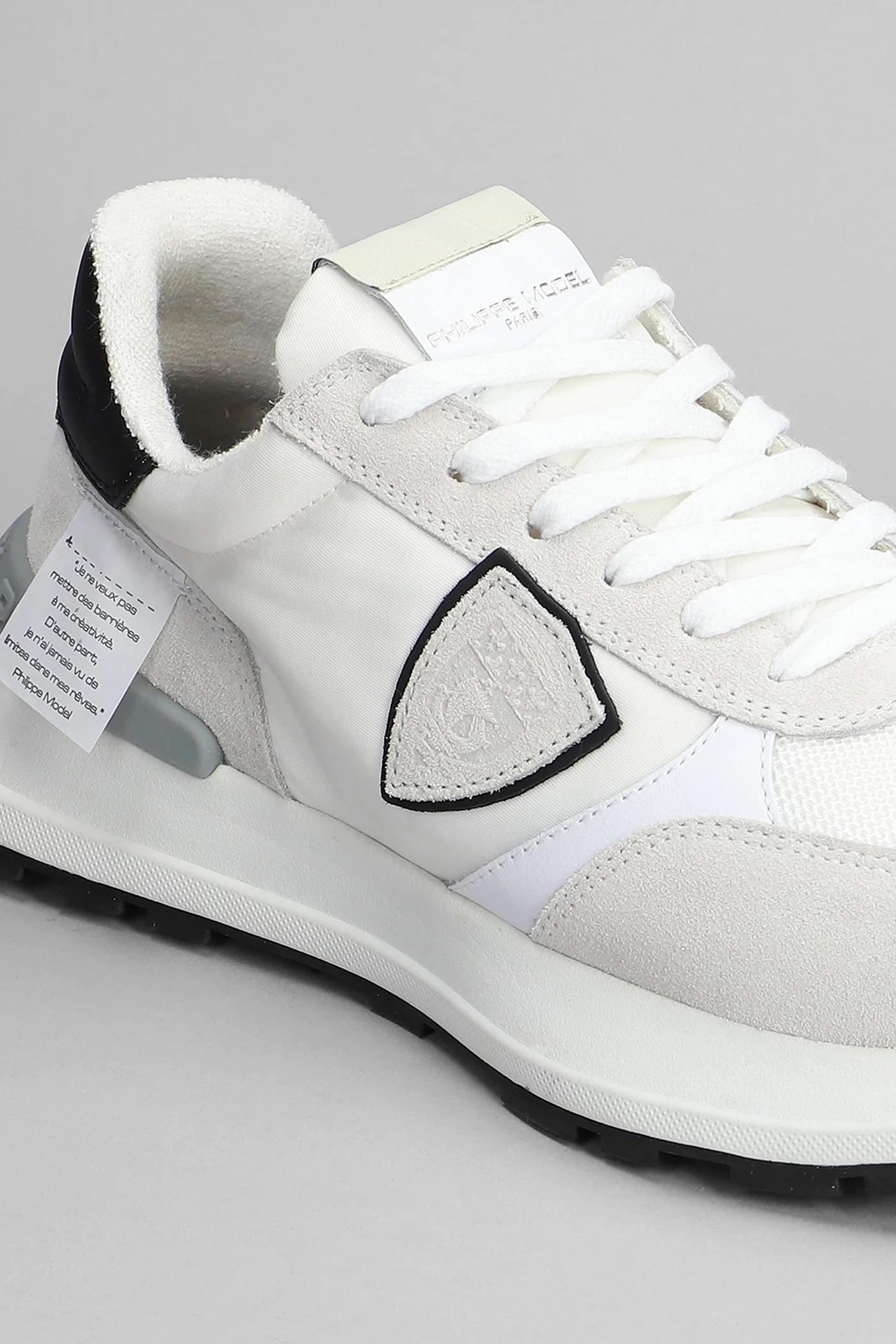 Antibes Sneakers in white Suede and fabric - Image 4