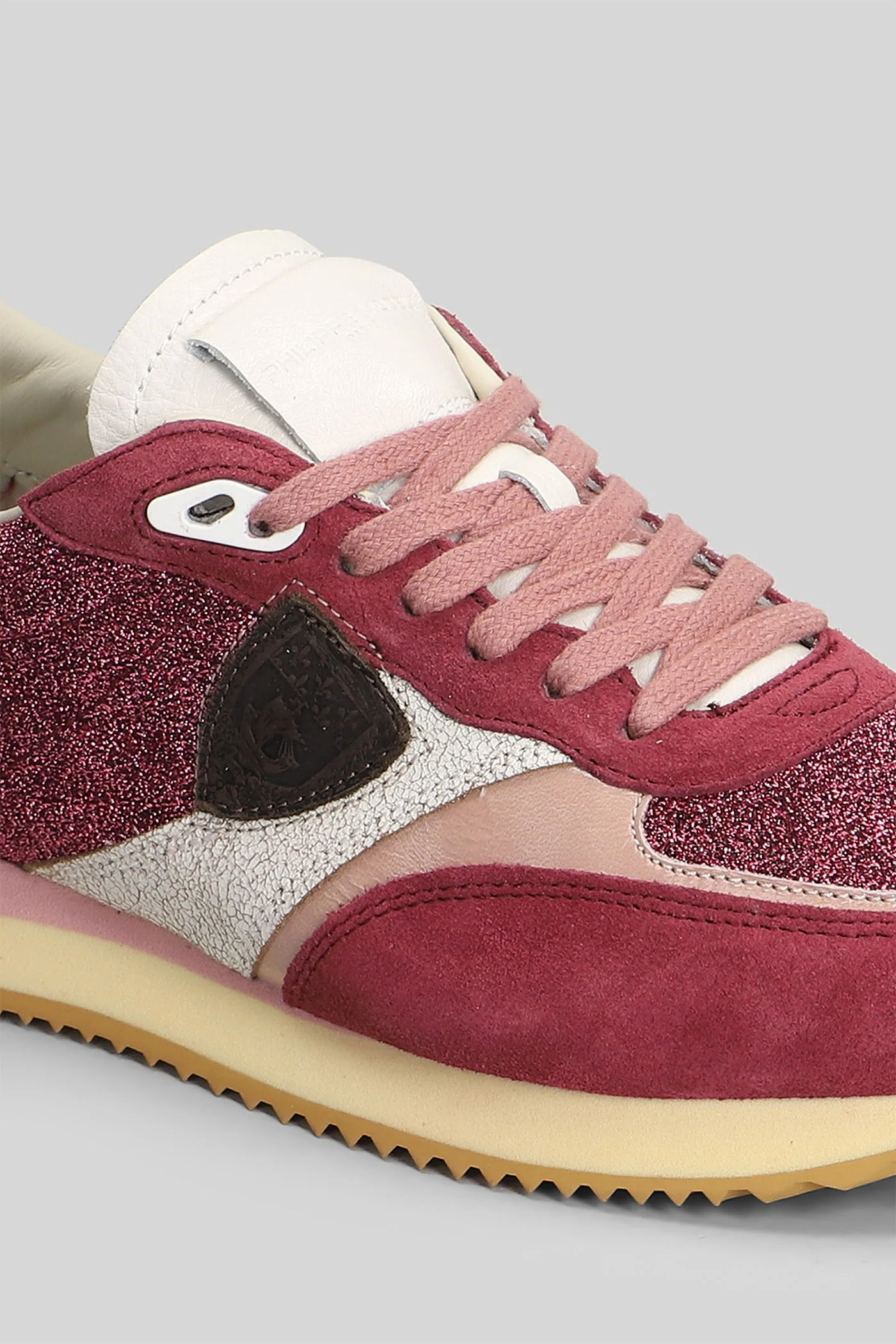 Blville Low Sneakers in bordeaux Suede and fabric - Image 5