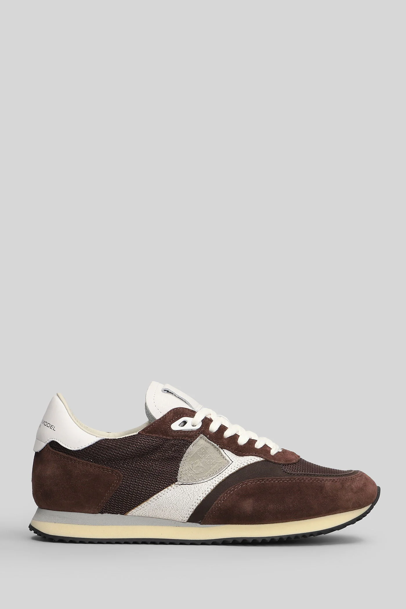 Blville Low Sneakers in brown Suede and fabric