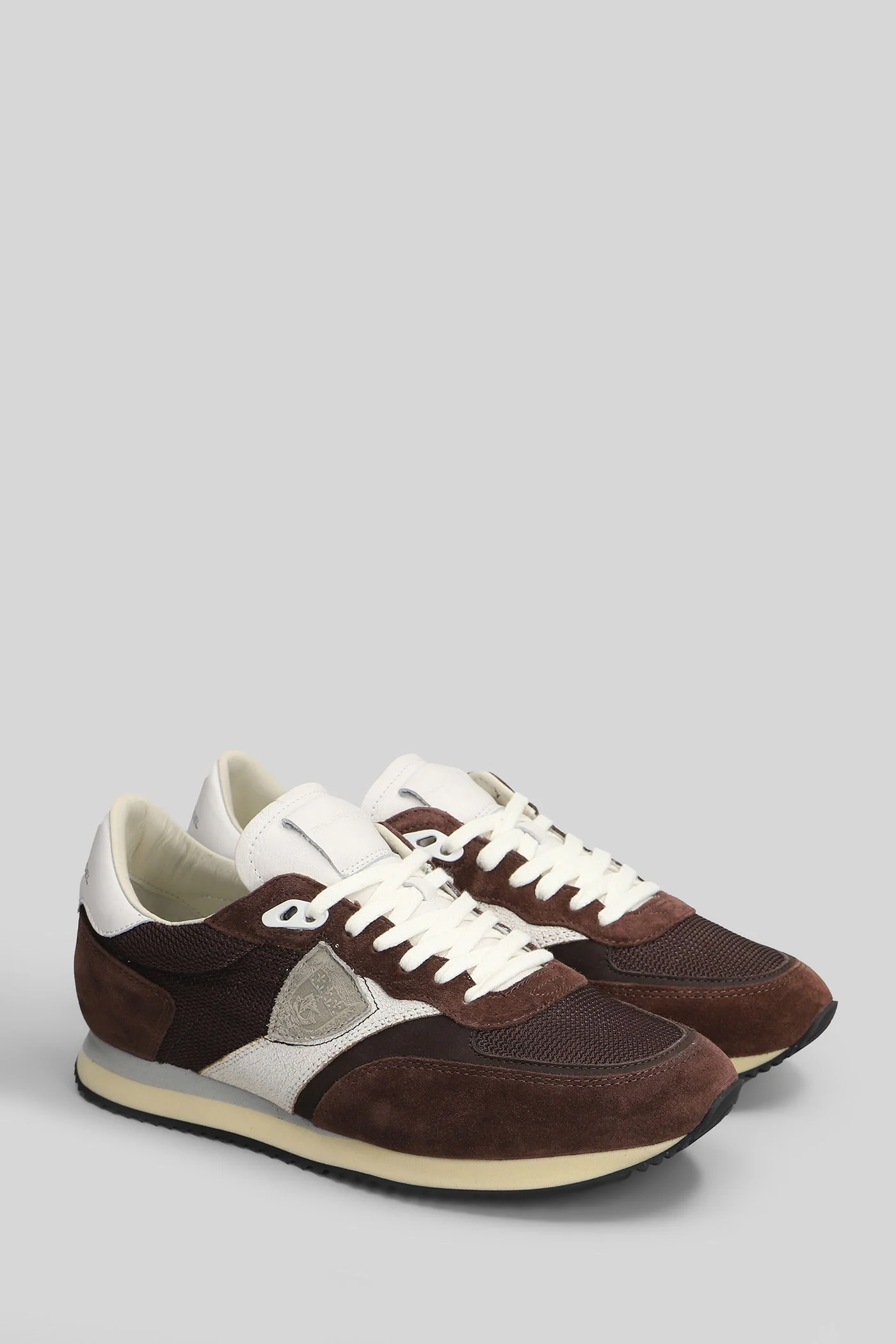 Blville Low Sneakers in brown Suede and fabric - Image 2