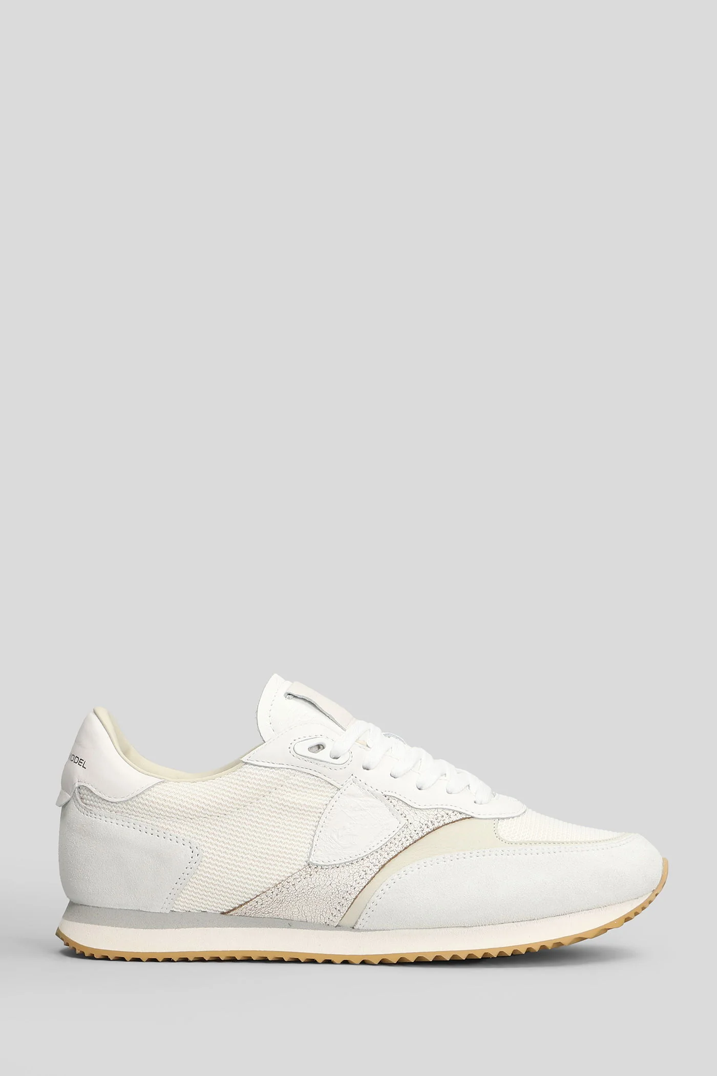 Blville Low Sneakers in white Suede and fabric