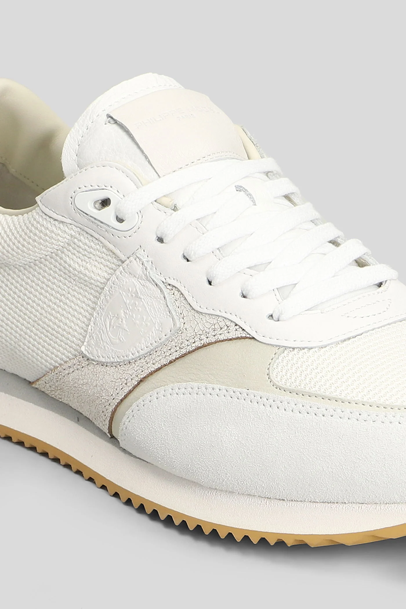 Blville Low Sneakers in white Suede and fabric - Image 5