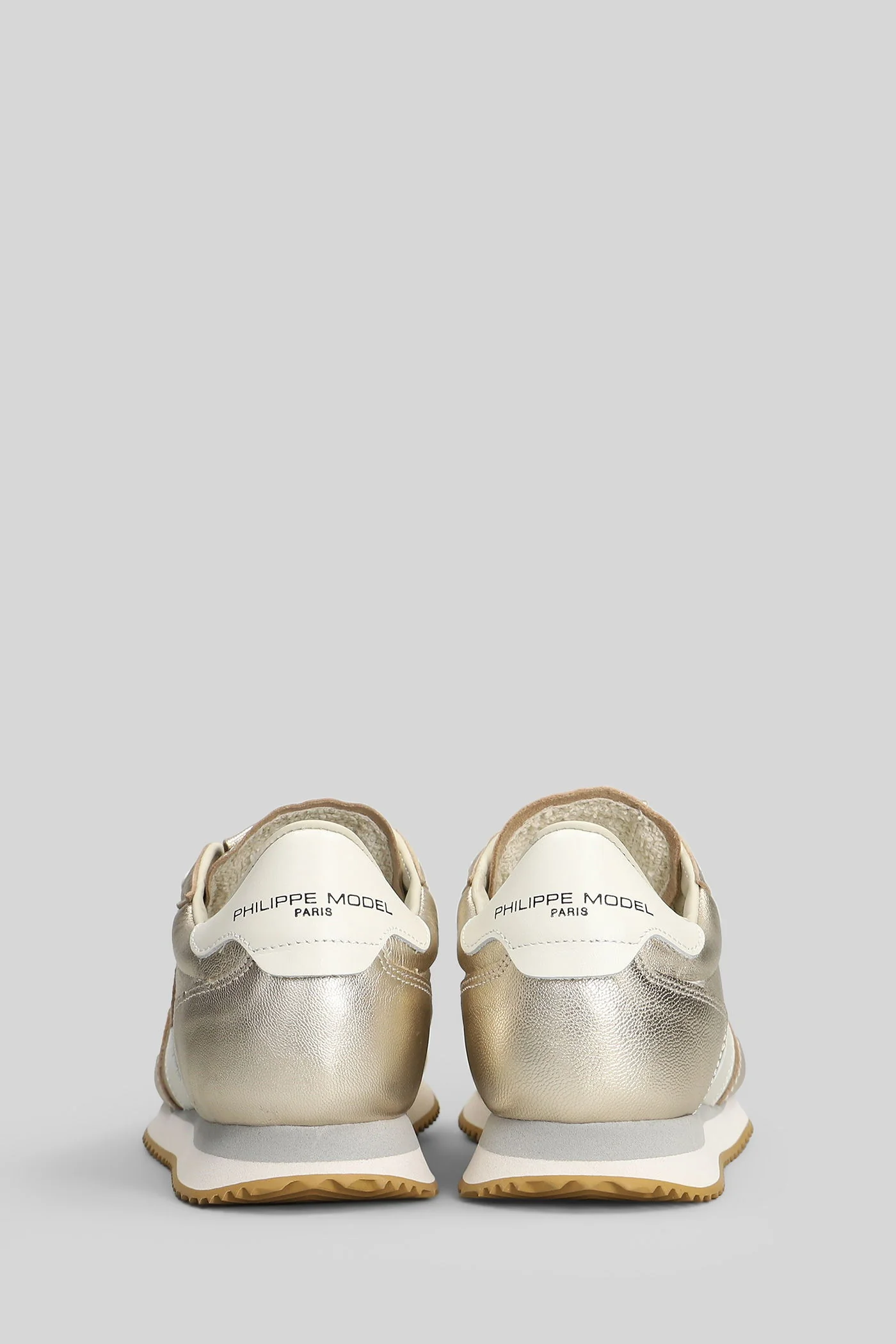 Blville Sneakers in platinum leather - Image 4