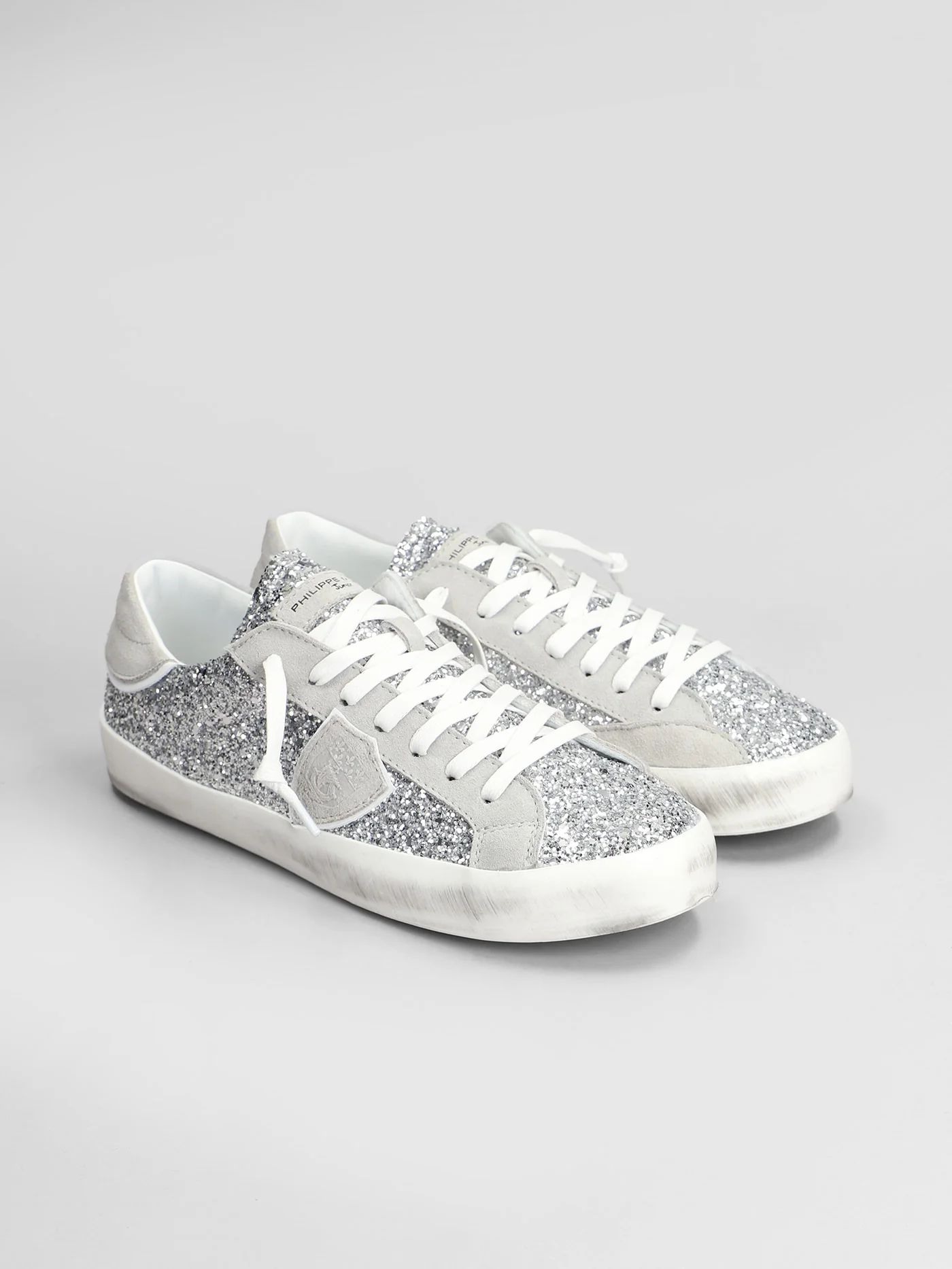 Prsx Low Sneakers in silver glitter - Image 2