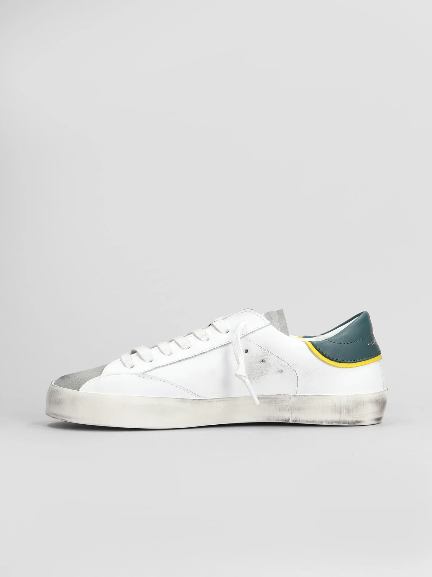 Prsx Low Sneakers in white suede and leather - Image 3